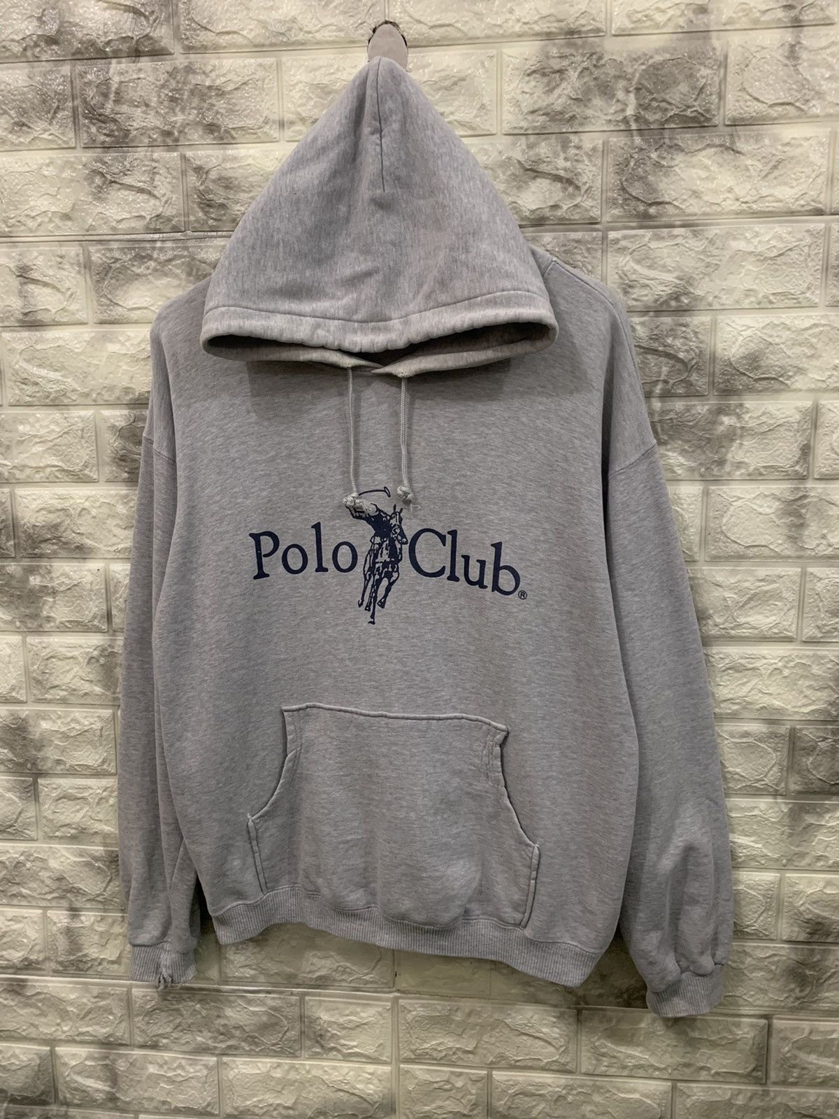 Polo Ralph Lauren Vintage Polo Club Big Logo Hoodies Size US M / EU 48-50 / 2 - 1 Thumbnail