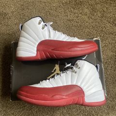 Size 9 Nike Air Jordan XII Retro 12 Cherry 2009, OG Flu Game Gym Red Taxi  White