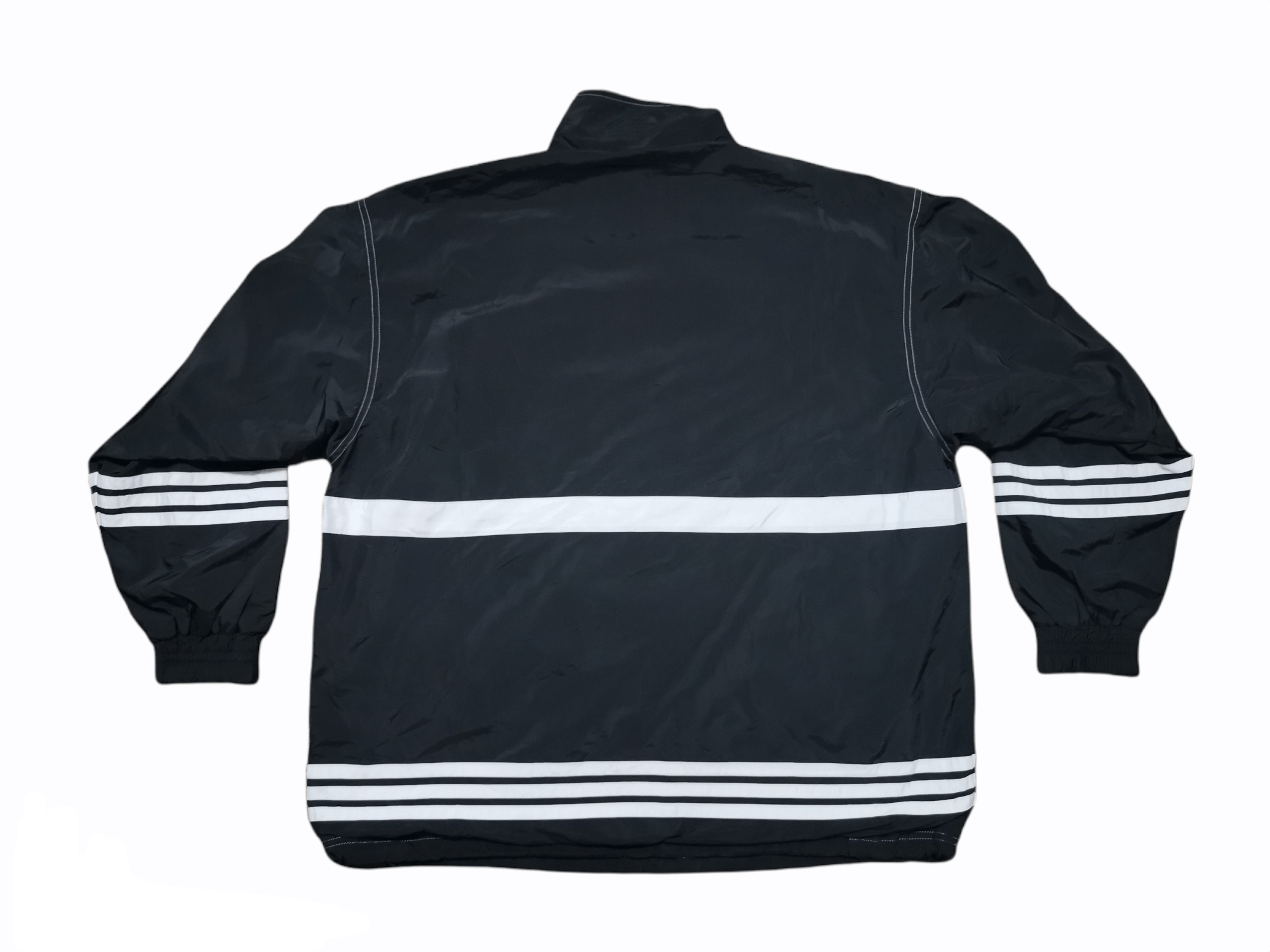 Adidas × Vintage Vintage Adidas 3 Stripe Windbreaker Size US L / EU 52-54 / 3 - 2 Thumbnail