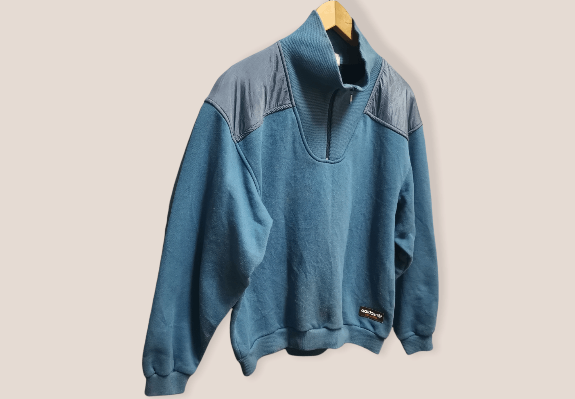 Adidas × Descente × Vintage Vintage Adidas Sweatshirt Half Zipper x Descente Size US L / EU 52-54 / 3 - 3 Thumbnail