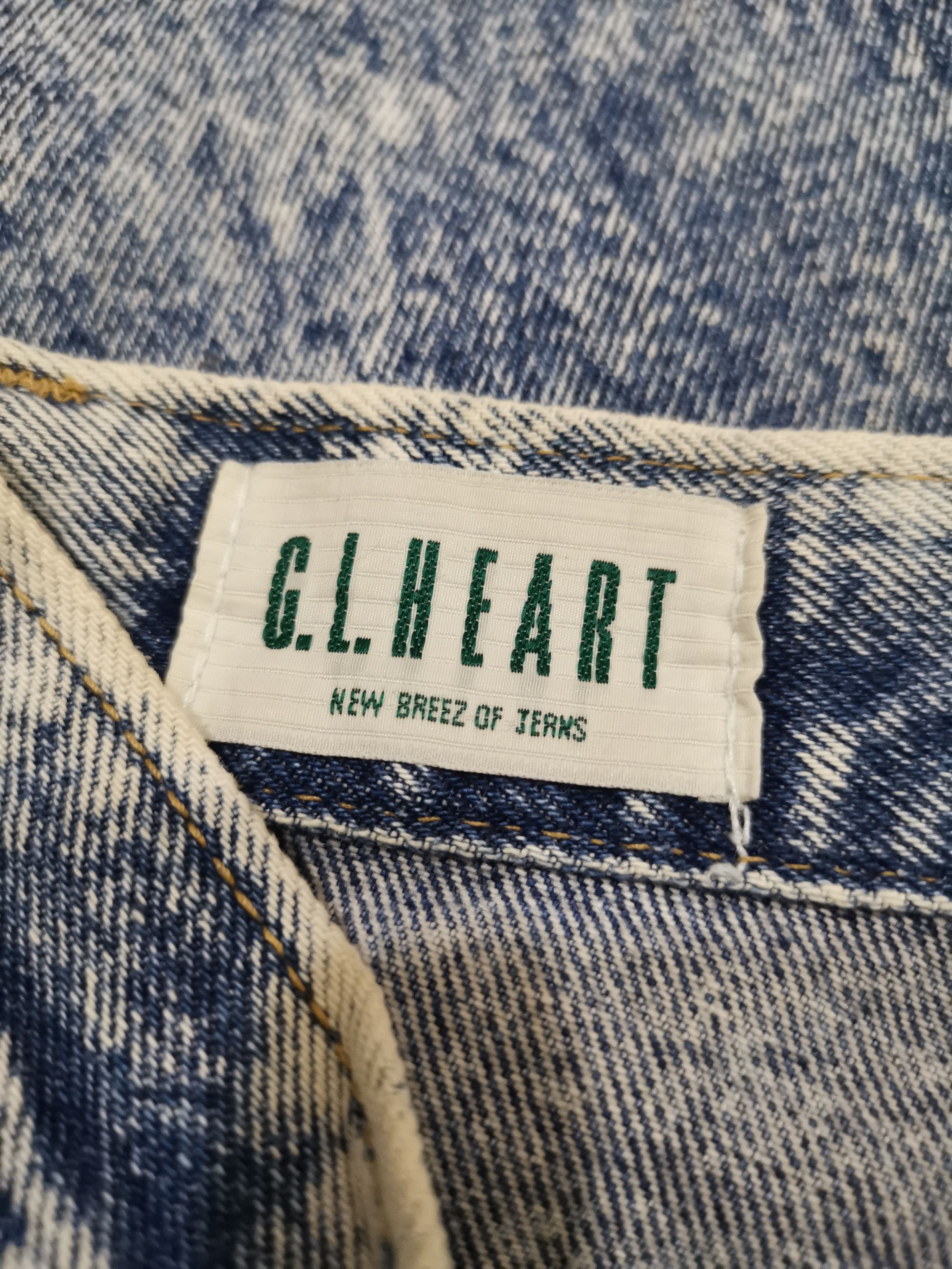 Vintage Vintage G.L. Heart Acid Wash Jeans Size US 26 / EU 42 - 6 Thumbnail
