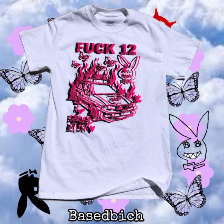 Other Basedbich fuck12 pink and black tee Size US XXL / EU 58 / 5 - 1 Thumbnail