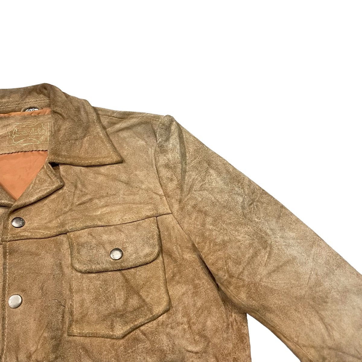 Japanese Brand × Vintage Vintage Genuine Suede Leather Jacket Size US M / EU 48-50 / 2 - 2 Thumbnail