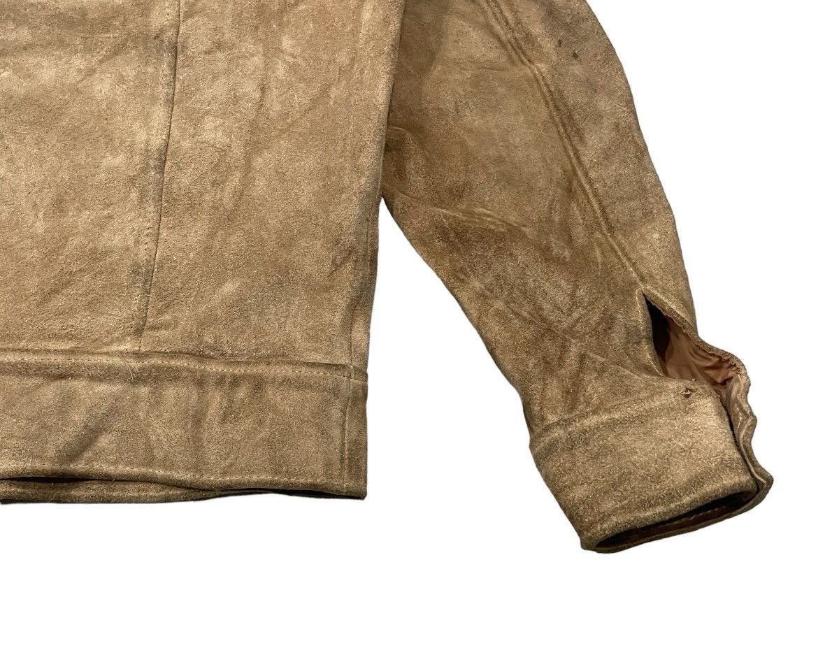 Japanese Brand × Vintage Vintage Genuine Suede Leather Jacket Size US M / EU 48-50 / 2 - 14 Thumbnail