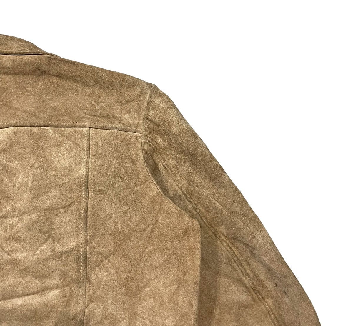 Japanese Brand × Vintage Vintage Genuine Suede Leather Jacket Size US M / EU 48-50 / 2 - 13 Thumbnail