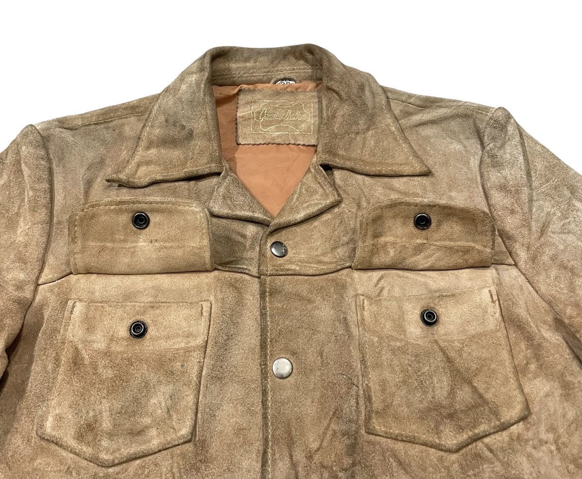 Japanese Brand × Vintage Vintage Genuine Suede Leather Jacket Size US M / EU 48-50 / 2 - 9 Thumbnail