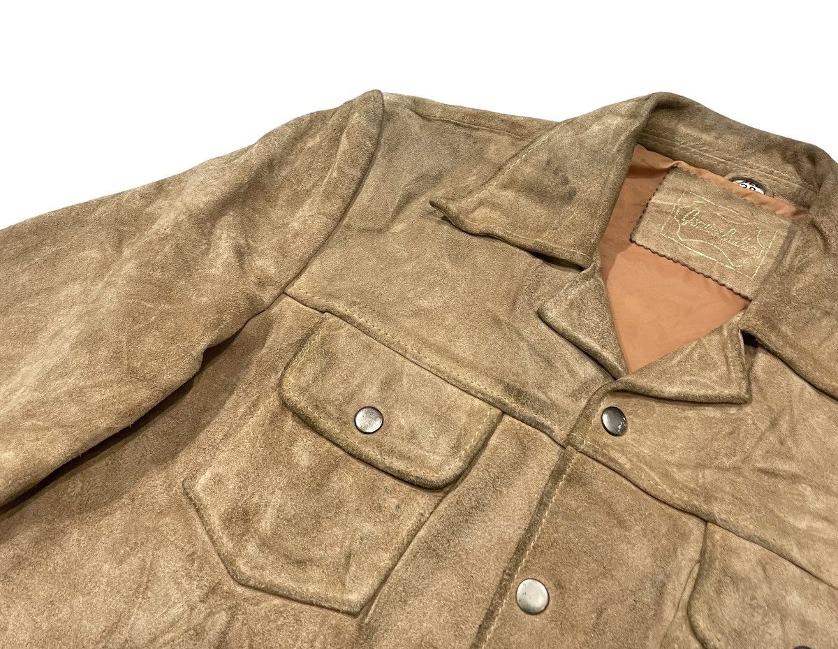 Japanese Brand × Vintage Vintage Genuine Suede Leather Jacket Size US M / EU 48-50 / 2 - 8 Thumbnail
