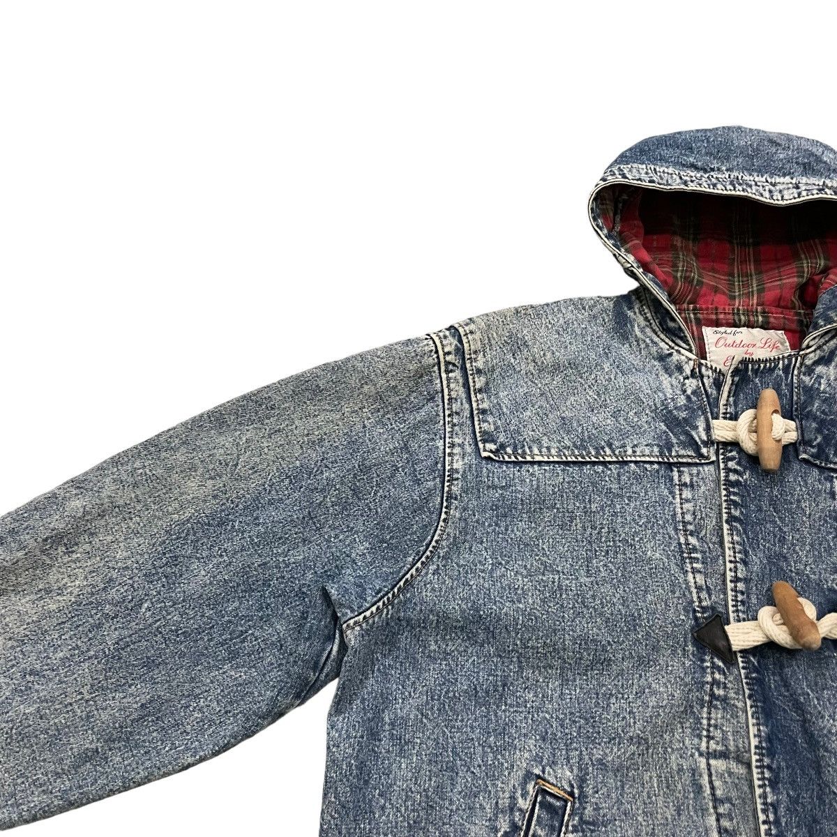 Edwin Vintage Edwin Outdoor Life Jeans Duffle Hooded Jacket Size US L / EU 52-54 / 3 - 6 Thumbnail