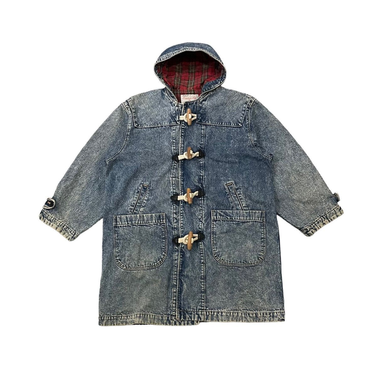Edwin Vintage Edwin Outdoor Life Jeans Duffle Hooded Jacket Size US L / EU 52-54 / 3 - 1 Thumbnail