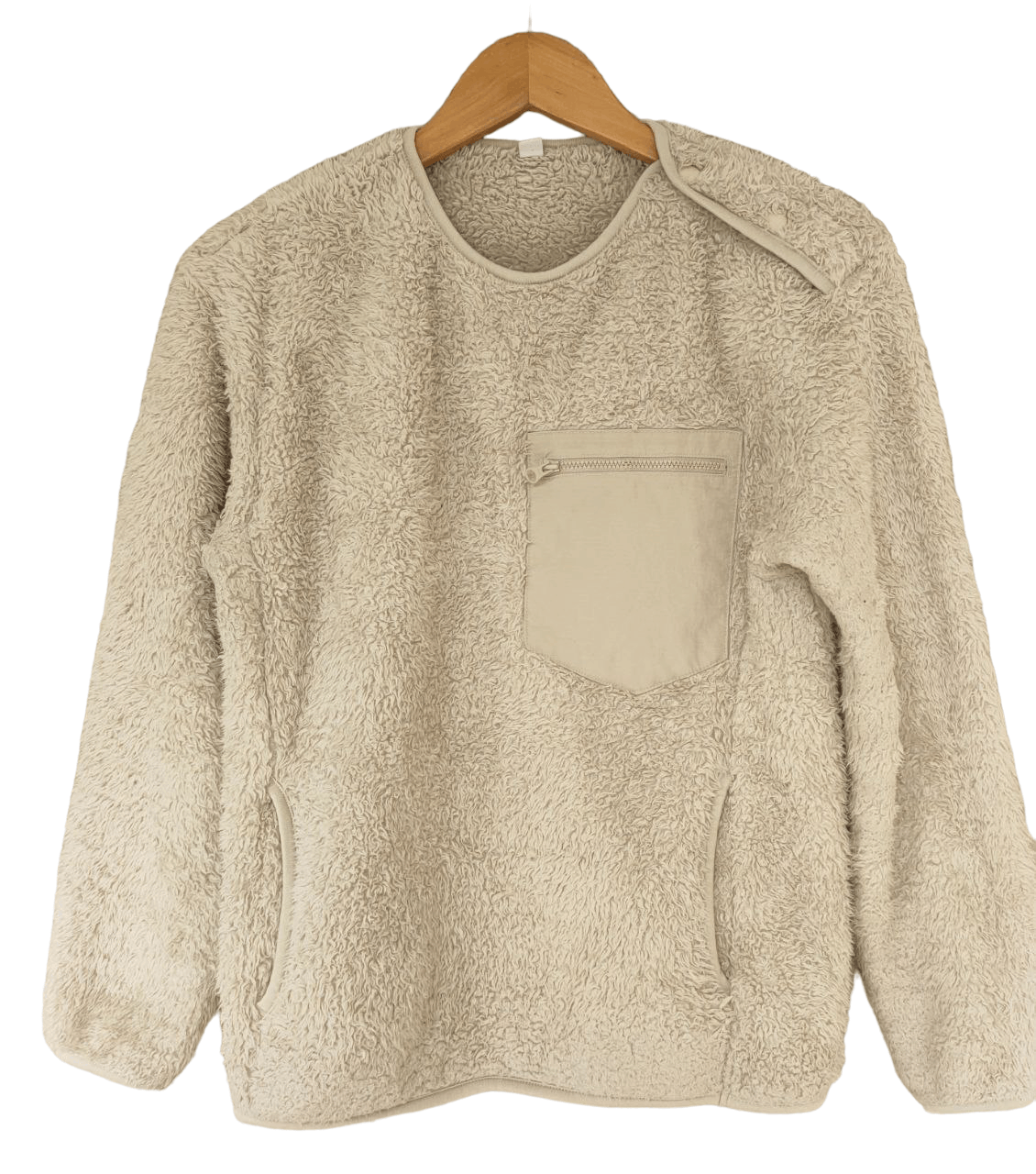 image of Uniqlo Oversize Fleece in Beige, Women's (Size XS)