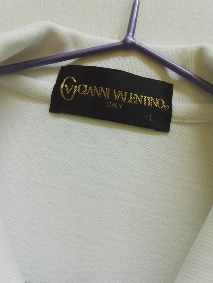 Gianni Valentino Vintage Gianni Valentino Polo Shirt White Colour (c31) Size US L / EU 52-54 / 3 - 3 Thumbnail