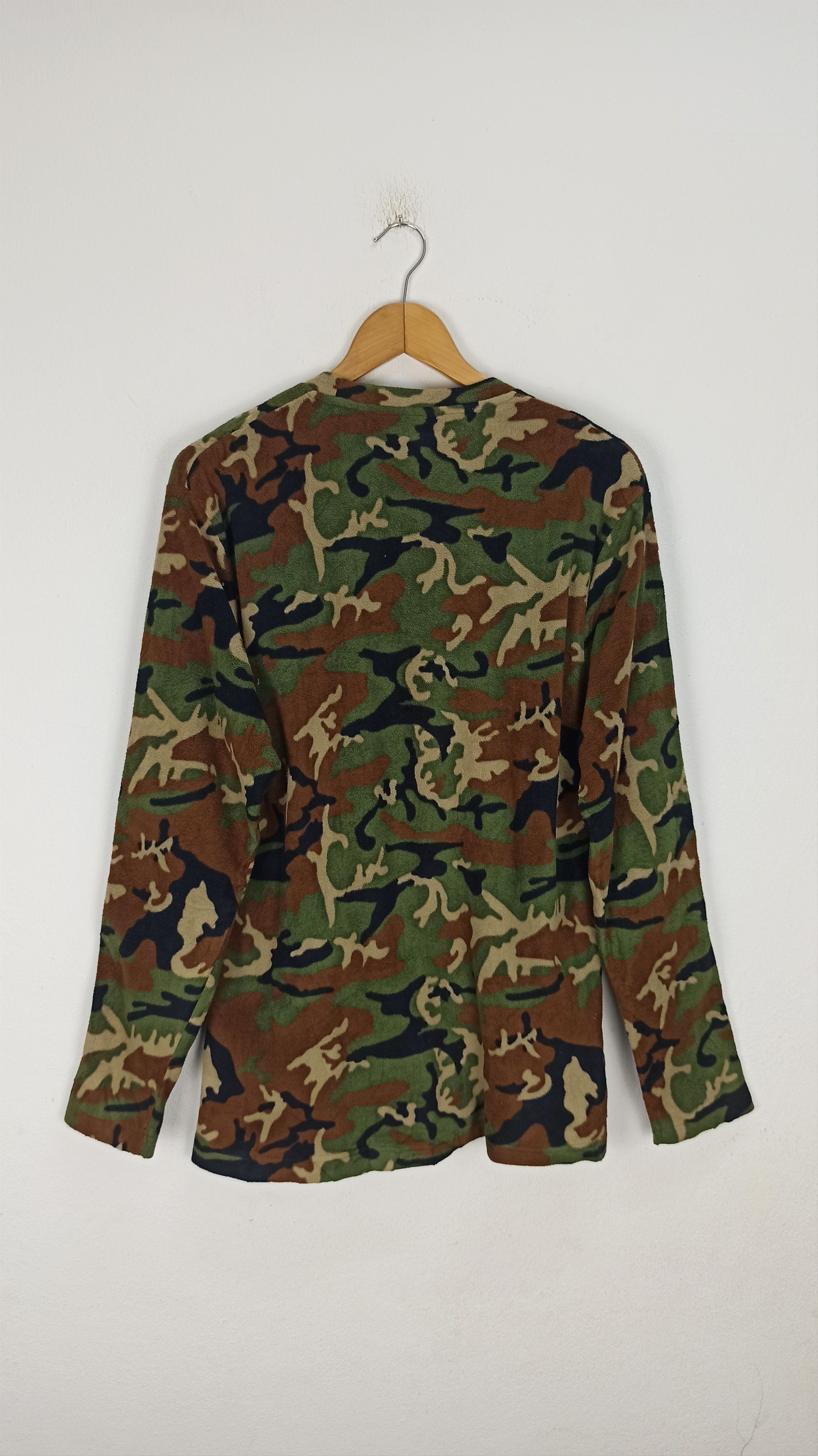 Andy Warhol × Uniqlo Andy Warhol X Uniqlo Camo Fleece Long Sleeve Mink fur Size US L / EU 52-54 / 3 - 3 Thumbnail