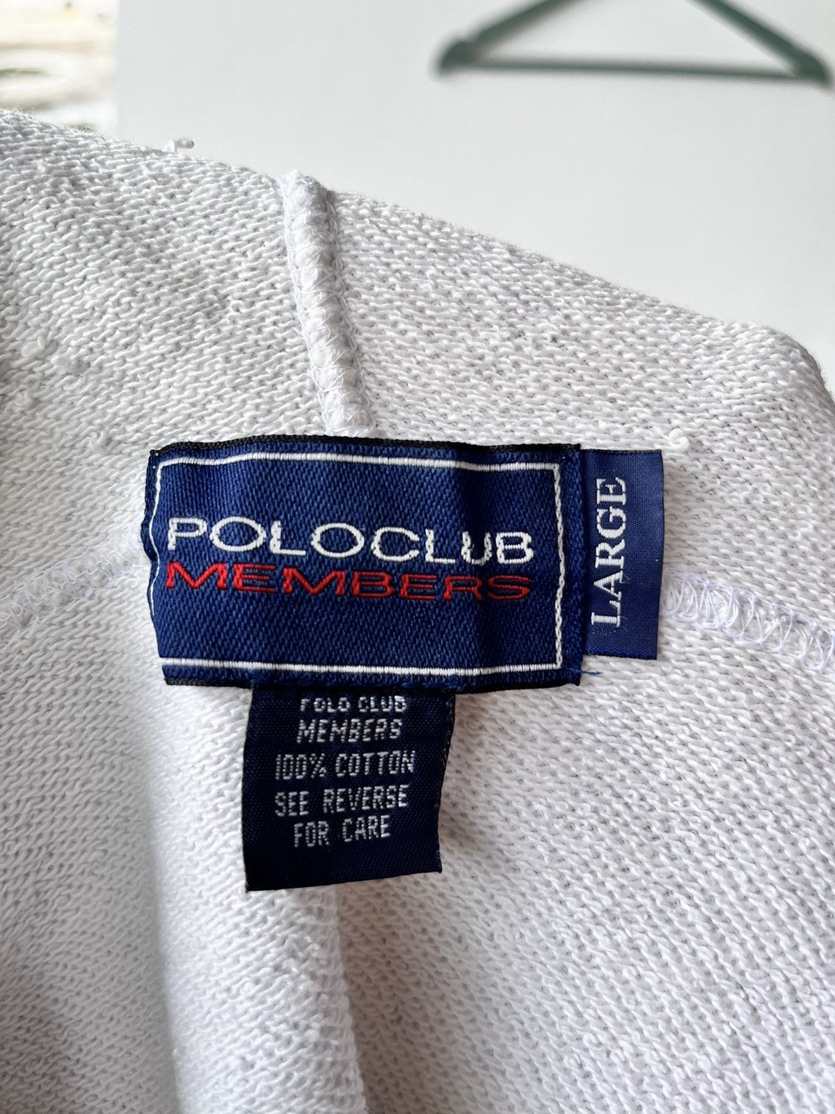 Vintage Vintage Polo Club Members Distressed Hoodie Size US L / EU 52-54 / 3 - 9 Thumbnail