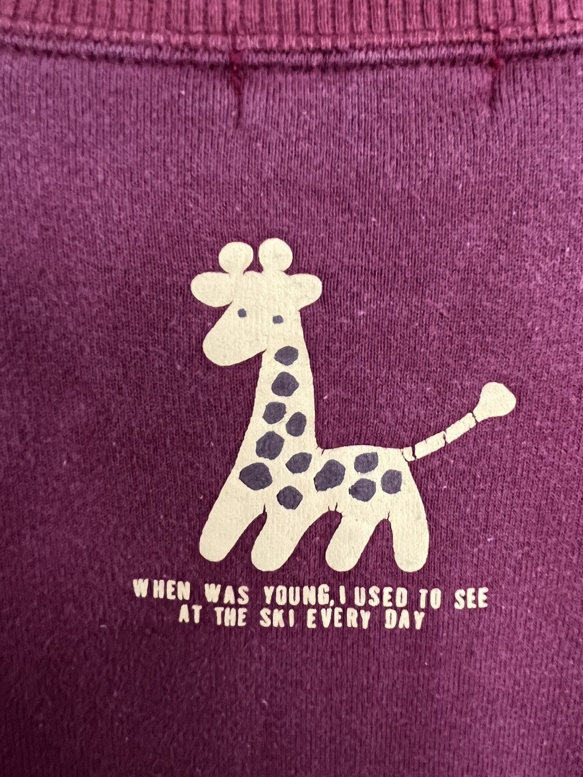 Vintage Vintage Giraffe Club Staff Crop Sweatshirt Size M / US 6-8 / IT 42-44 - 5 Thumbnail