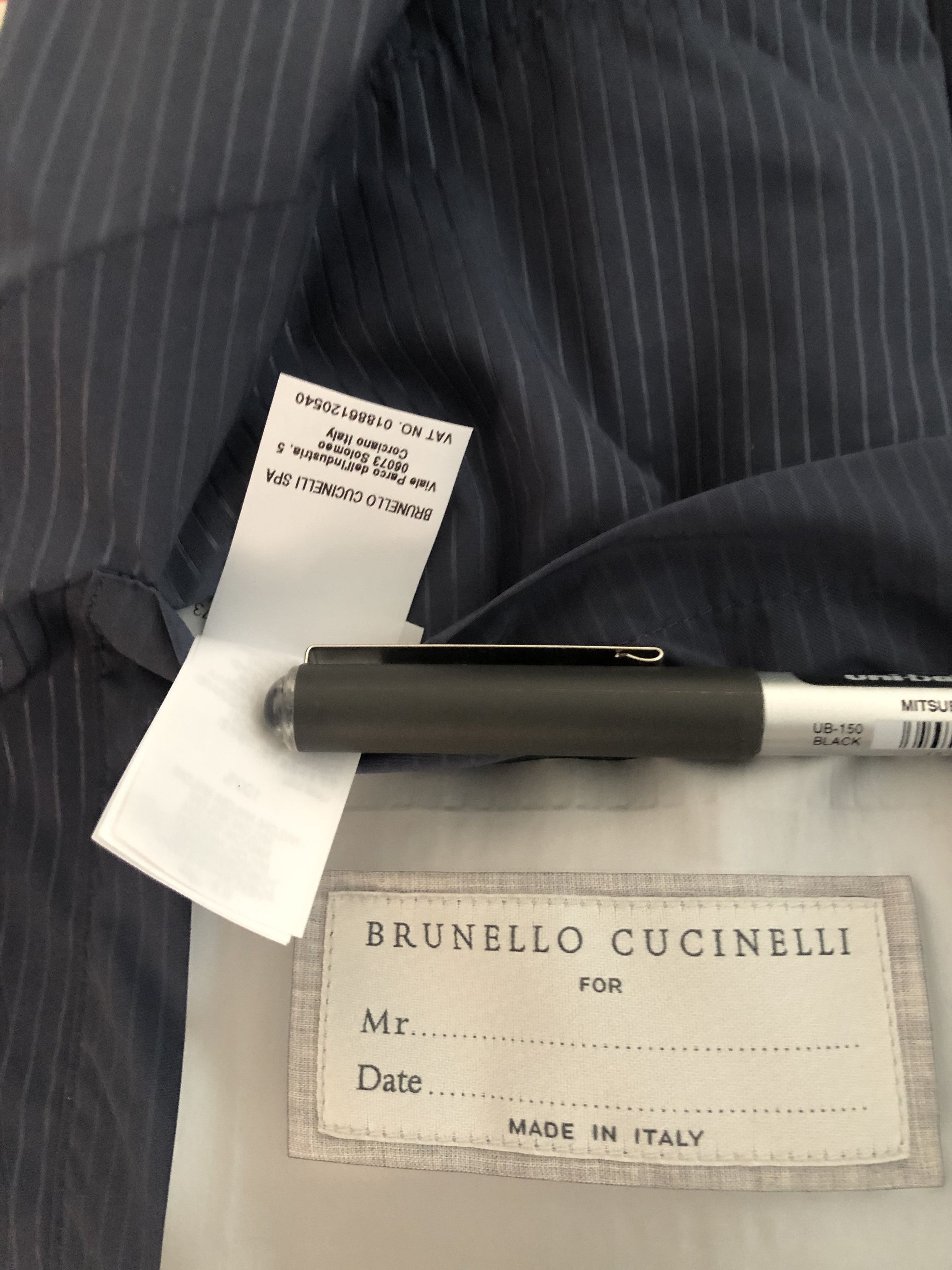 Brunello Cucinelli Pinstripe Windbreaker Nylon Jacket Size US L / EU 52-54 / 3 - 15 Thumbnail