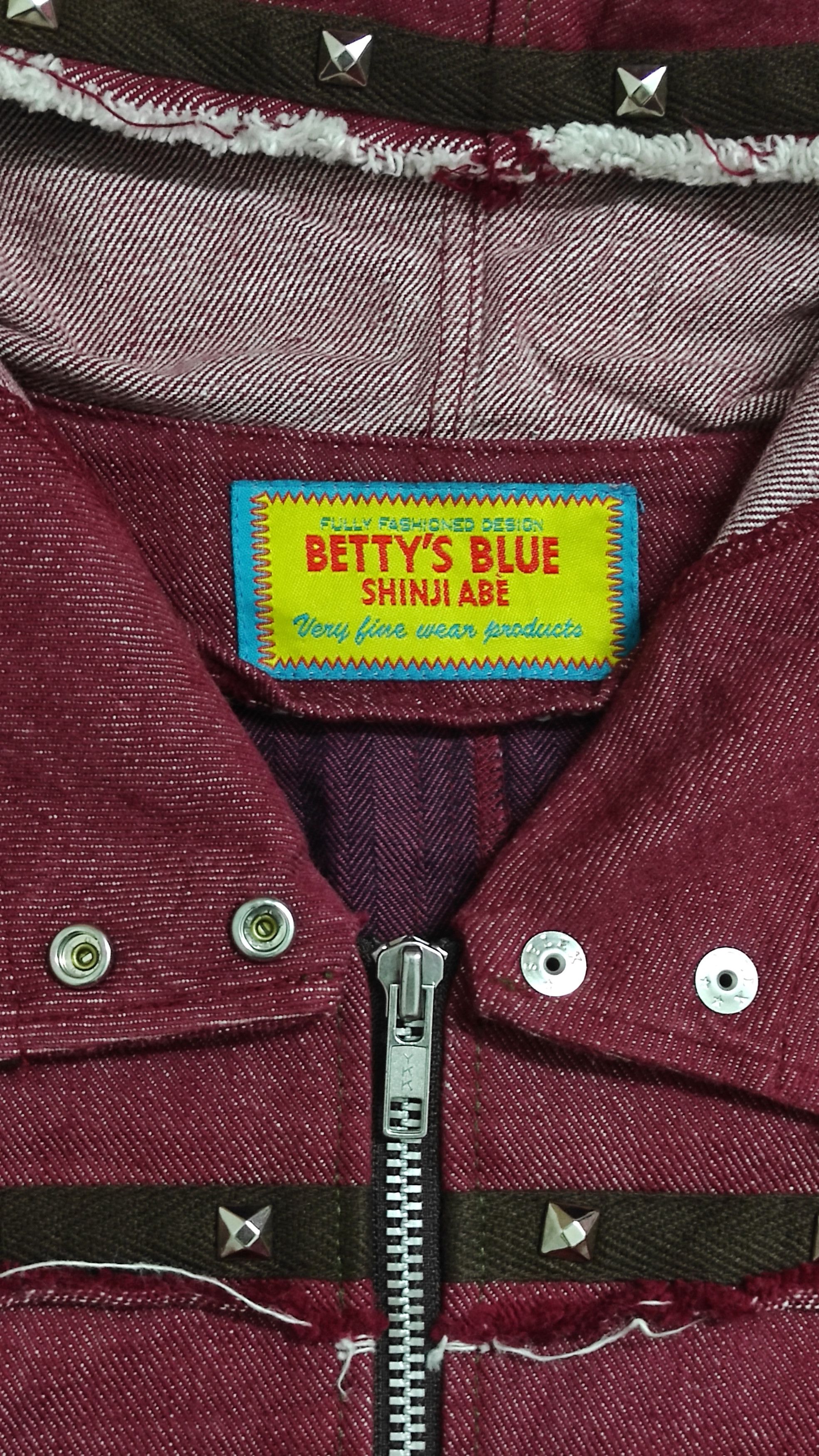 Japanese Brand FW2000 Hagi styles denim jacket with hoodie and studs Size US S / EU 44-46 / 1 - 3 Thumbnail