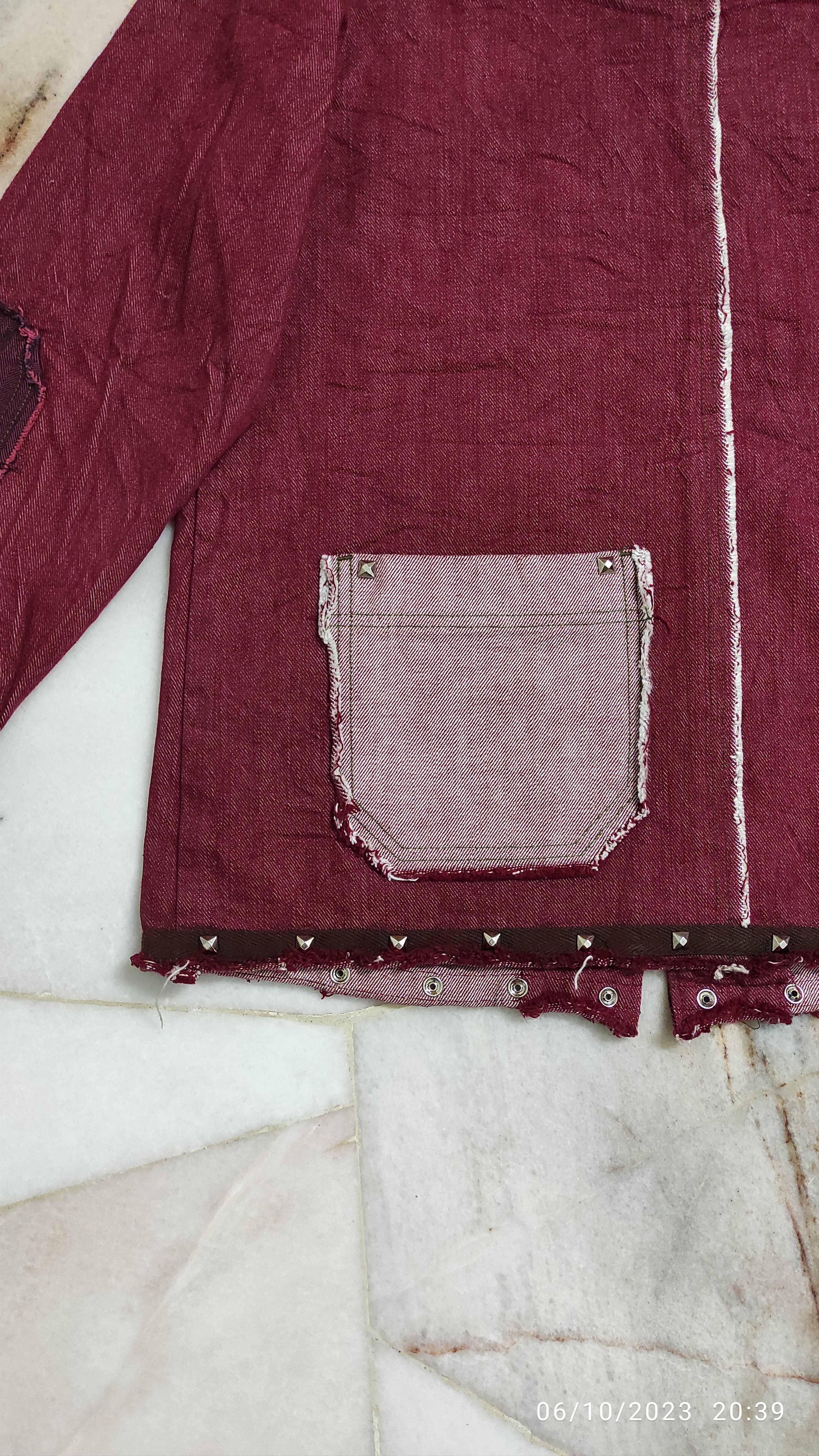 Japanese Brand FW2000 Hagi styles denim jacket with hoodie and studs Size US S / EU 44-46 / 1 - 13 Thumbnail