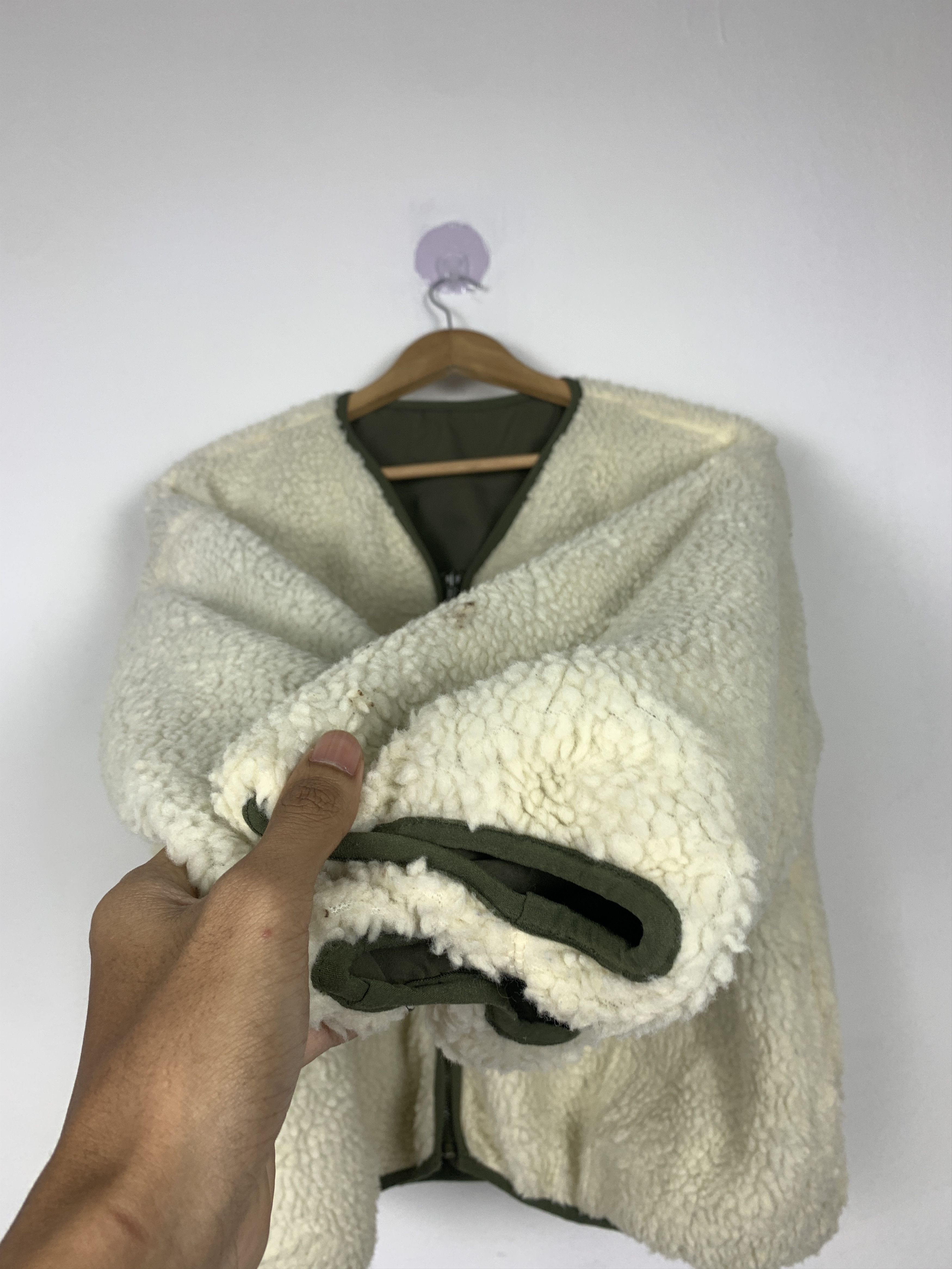 Japanese Brand Vintage SAMANSA MOS2 Sherpa Reversible Jacket J1376 Size 4XL / US 24-26 - 5 Thumbnail