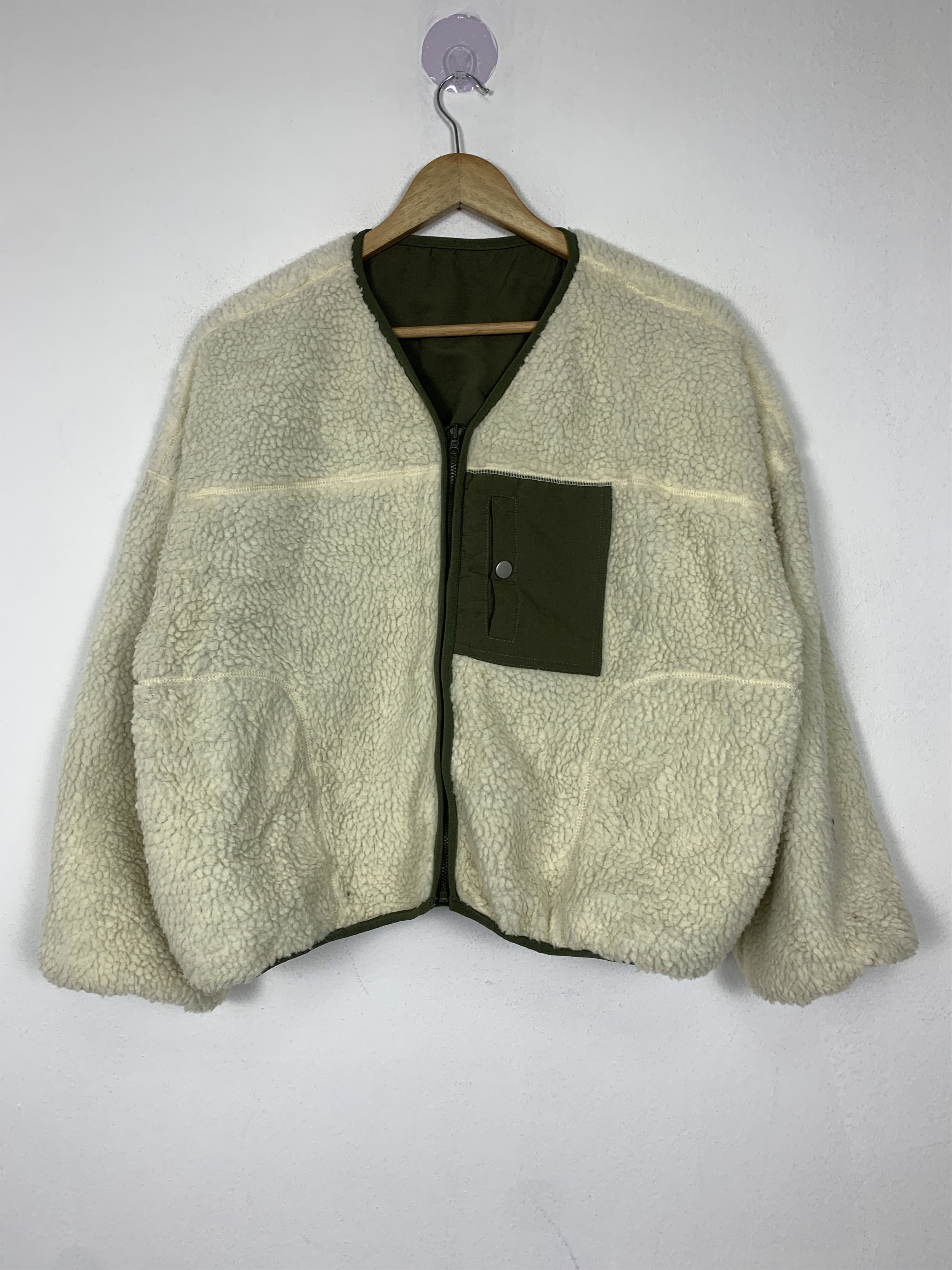 Japanese Brand Vintage SAMANSA MOS2 Sherpa Reversible Jacket J1376 Size 4XL / US 24-26 - 4 Thumbnail
