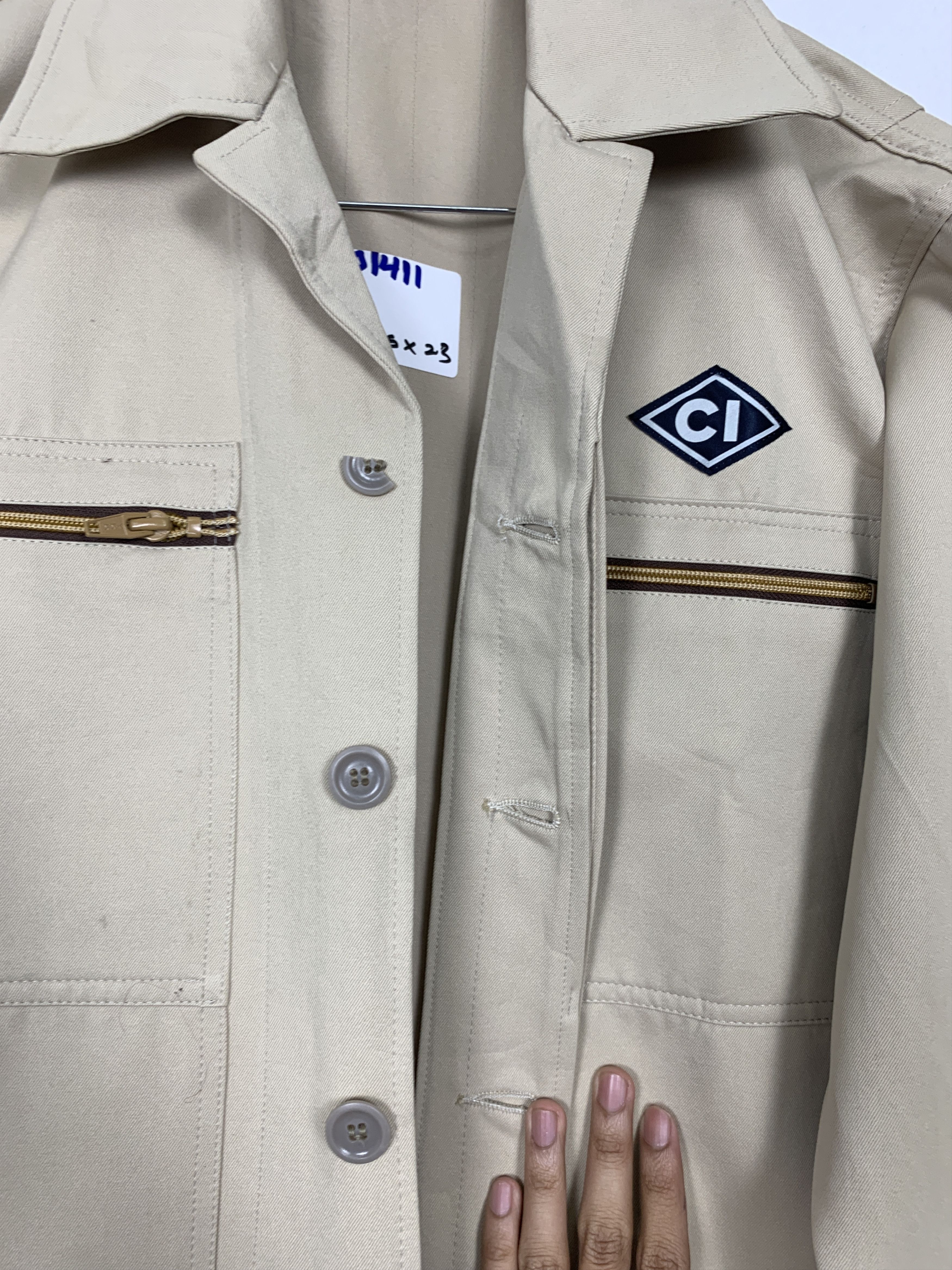 Japanese Brand Vintage Japanese Brand Workers Broken Button Jacket J1411 Size US S / EU 44-46 / 1 - 8 Thumbnail