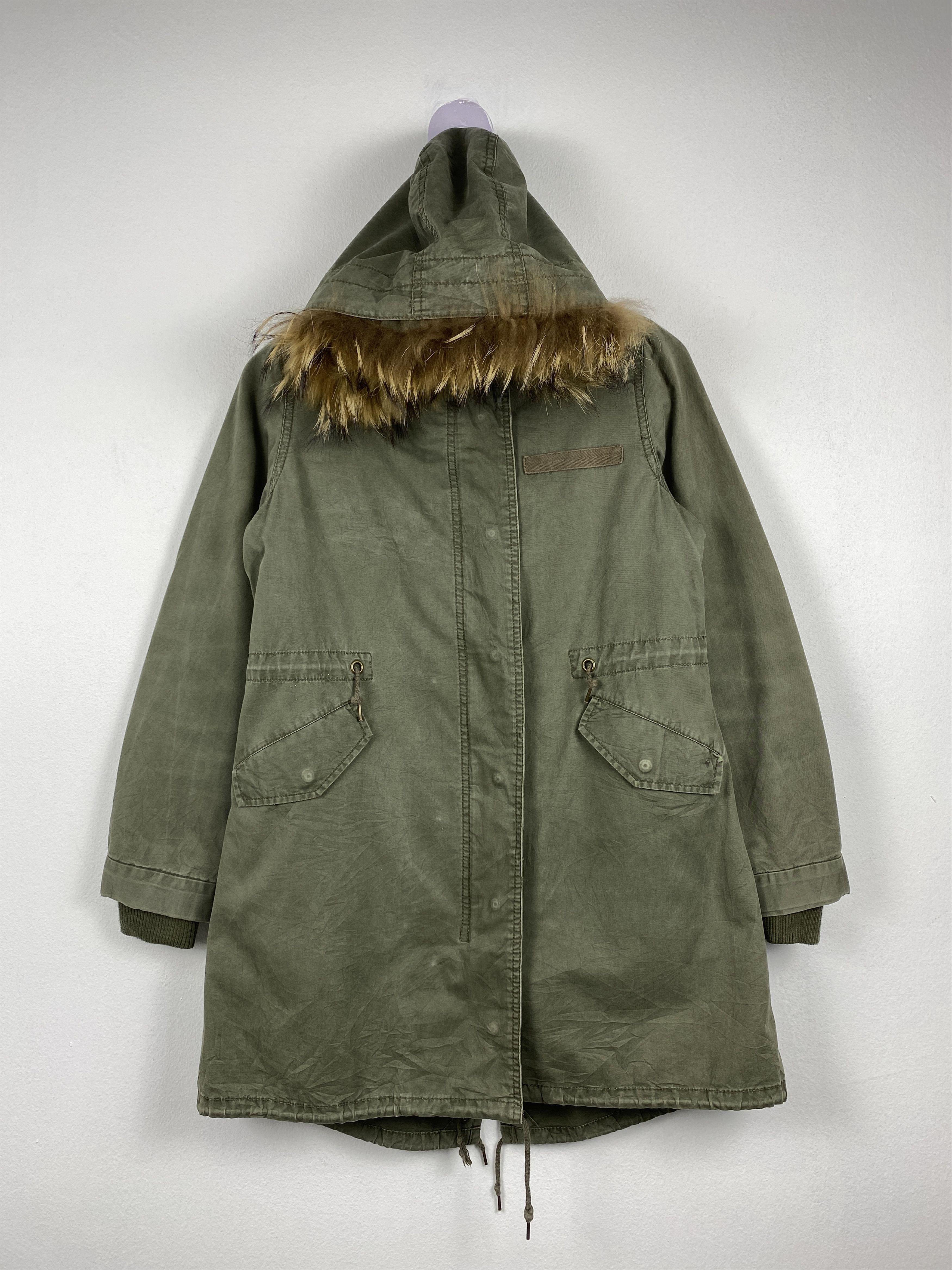 Japanese Brand Vintage Back Number Hoodi Fish Tail Parkas Jacket J1211 Size US S / EU 44-46 / 1 - 1 Thumbnail