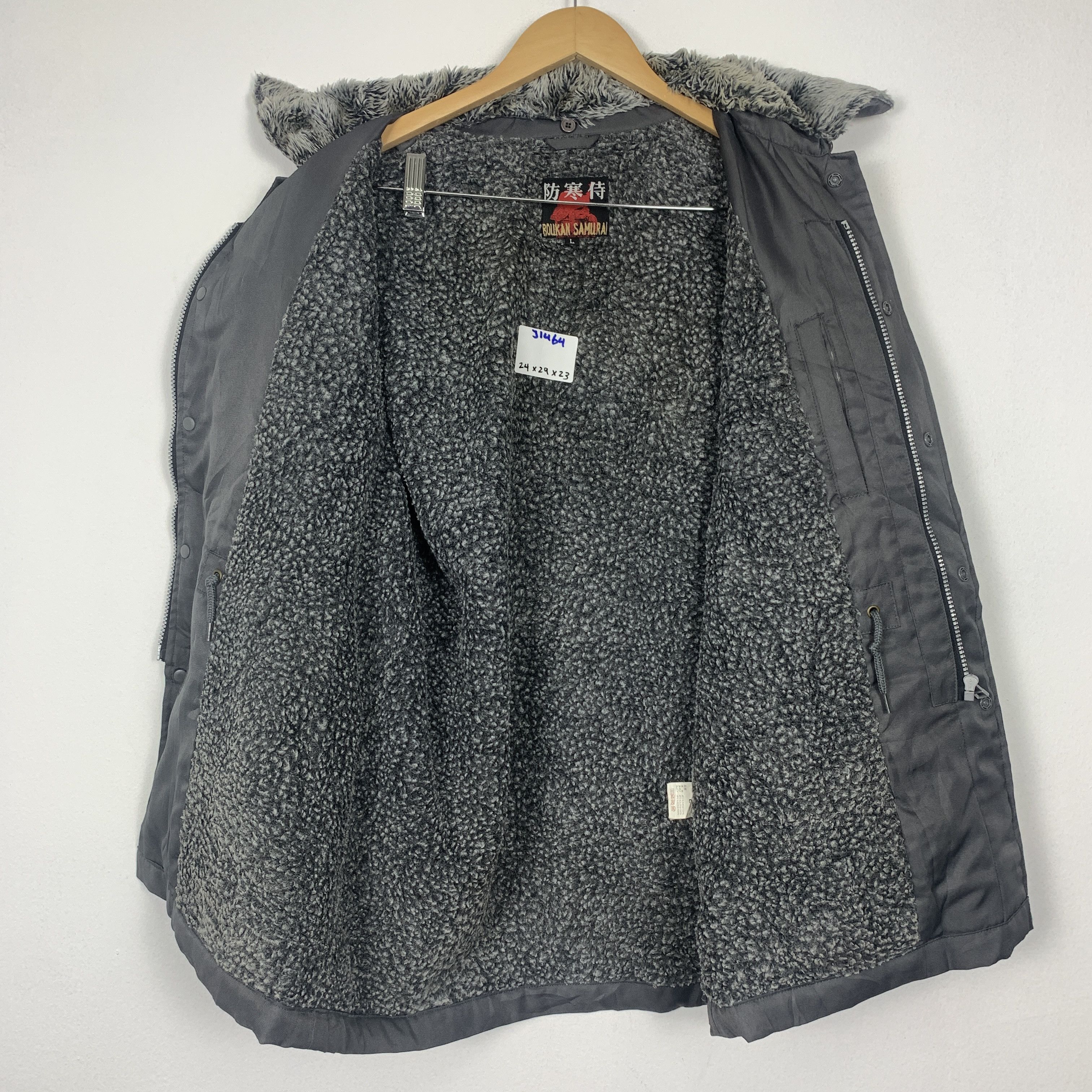 Japanese Brand Vintage BOUKAN SAMURAI Fur Sherpa Lining Jacket J1464 Size US M / EU 48-50 / 2 - 9 Thumbnail