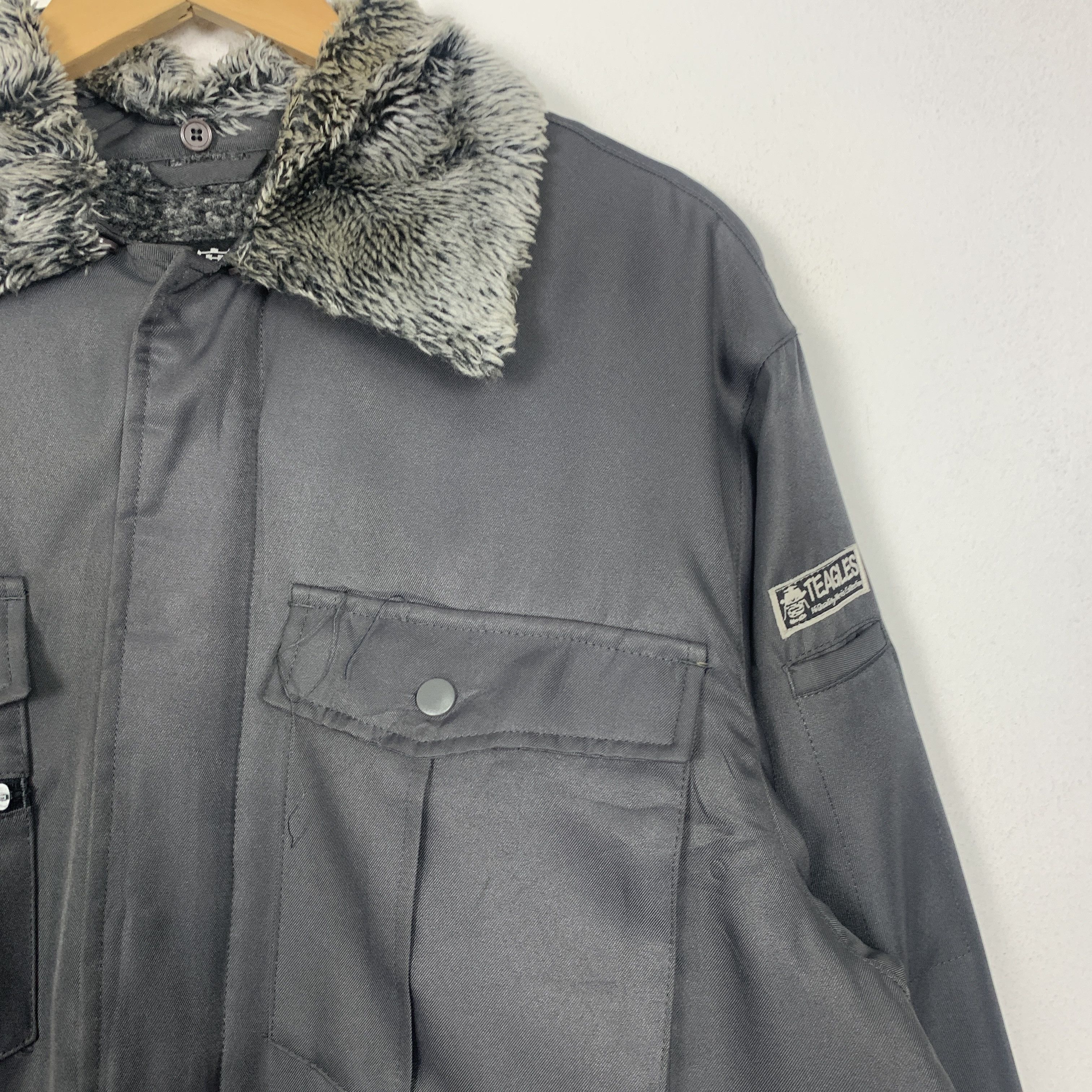 Japanese Brand Vintage BOUKAN SAMURAI Fur Sherpa Lining Jacket J1464 Size US M / EU 48-50 / 2 - 3 Thumbnail