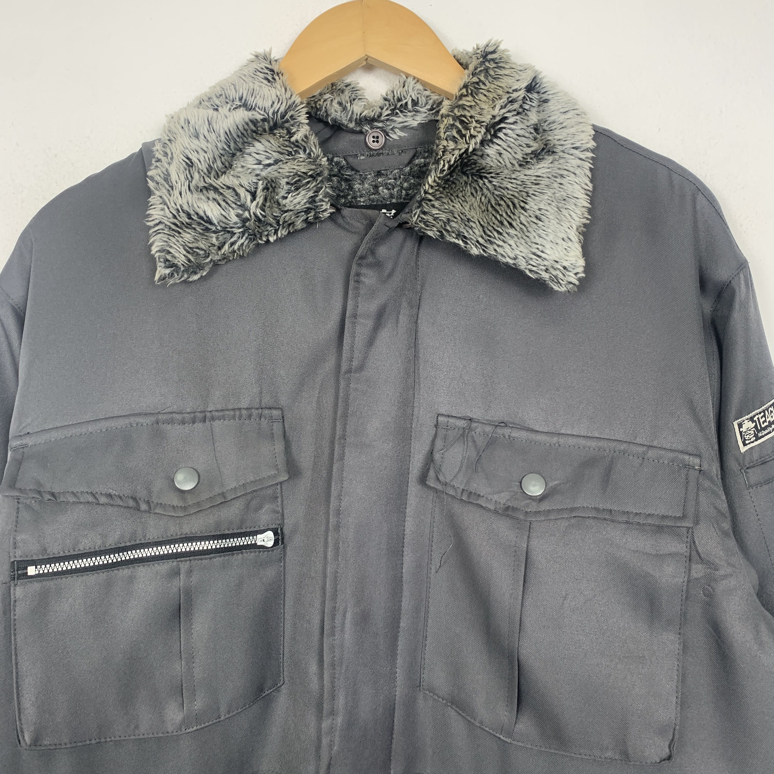 Japanese Brand Vintage BOUKAN SAMURAI Fur Sherpa Lining Jacket J1464 Size US M / EU 48-50 / 2 - 2 Thumbnail
