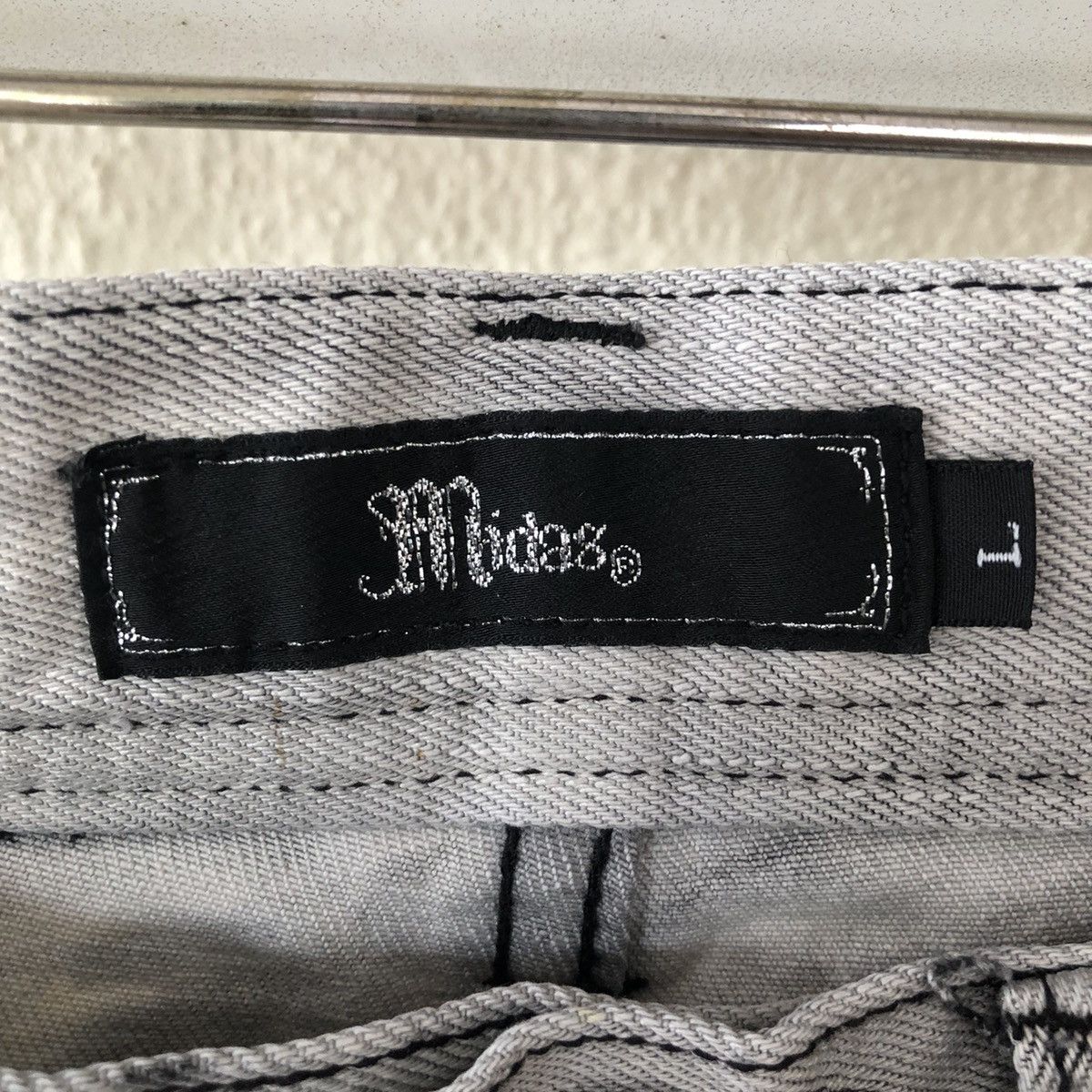 Japanese Brand Midas tie dye skinny punk denim Size US 31 - 9 Thumbnail