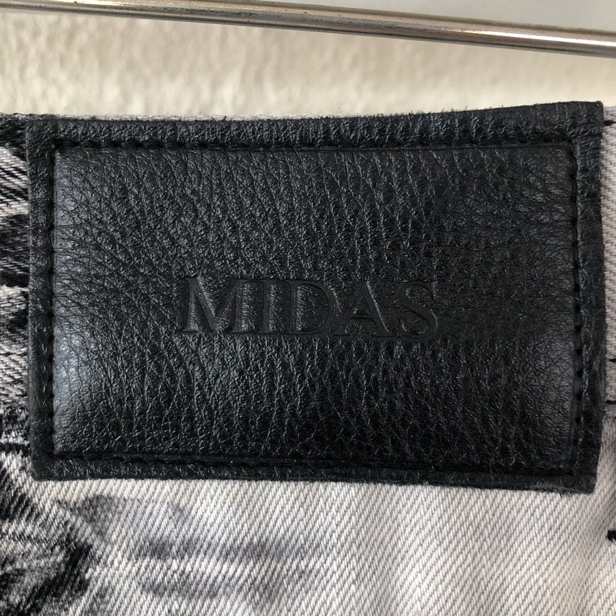Japanese Brand Midas tie dye skinny punk denim Size US 31 - 12 Thumbnail