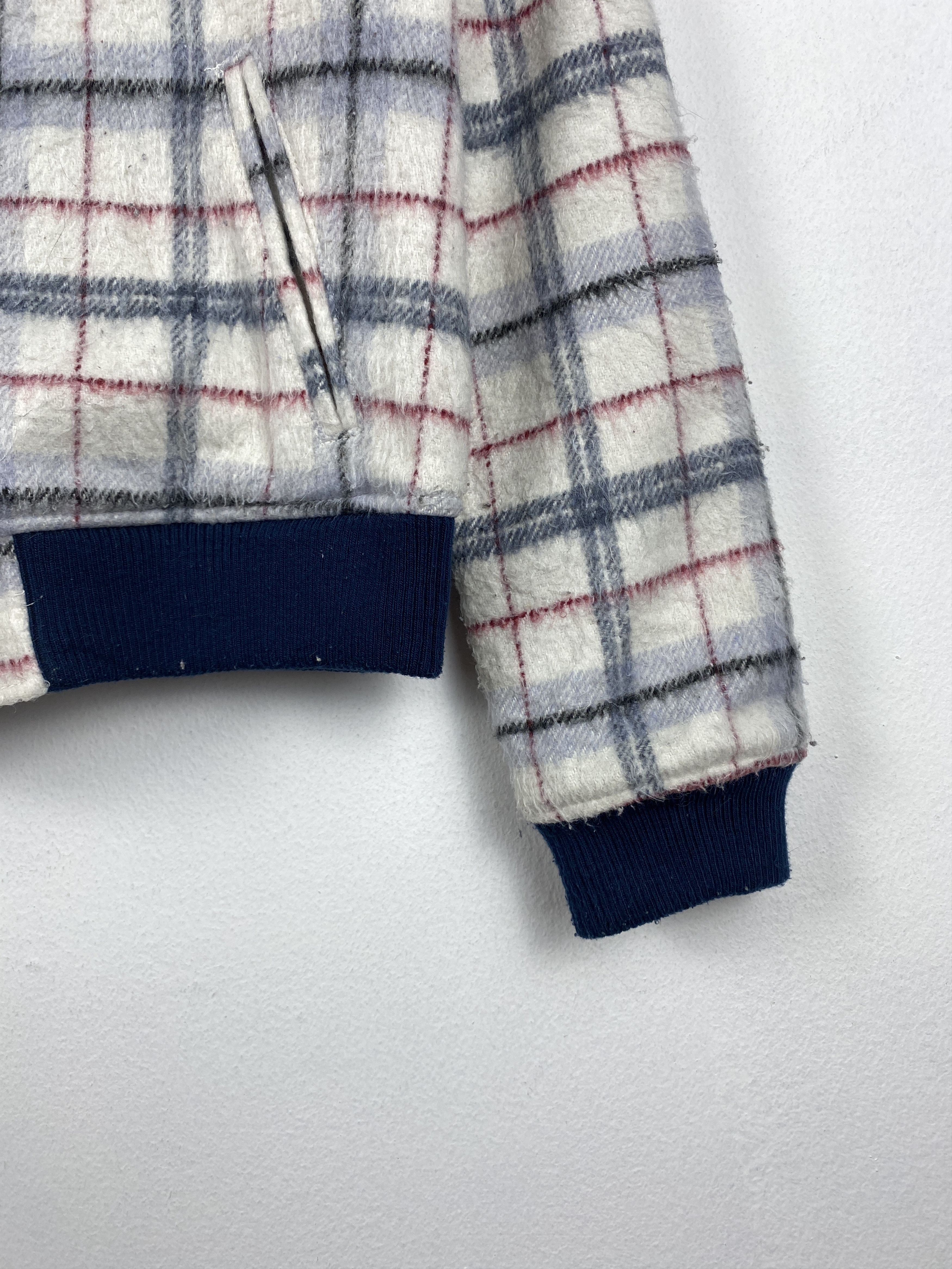 Index Vintage Index Checkered Wool Zip Up Jacket J1222 Size M / US 6-8 / IT 42-44 - 4 Thumbnail