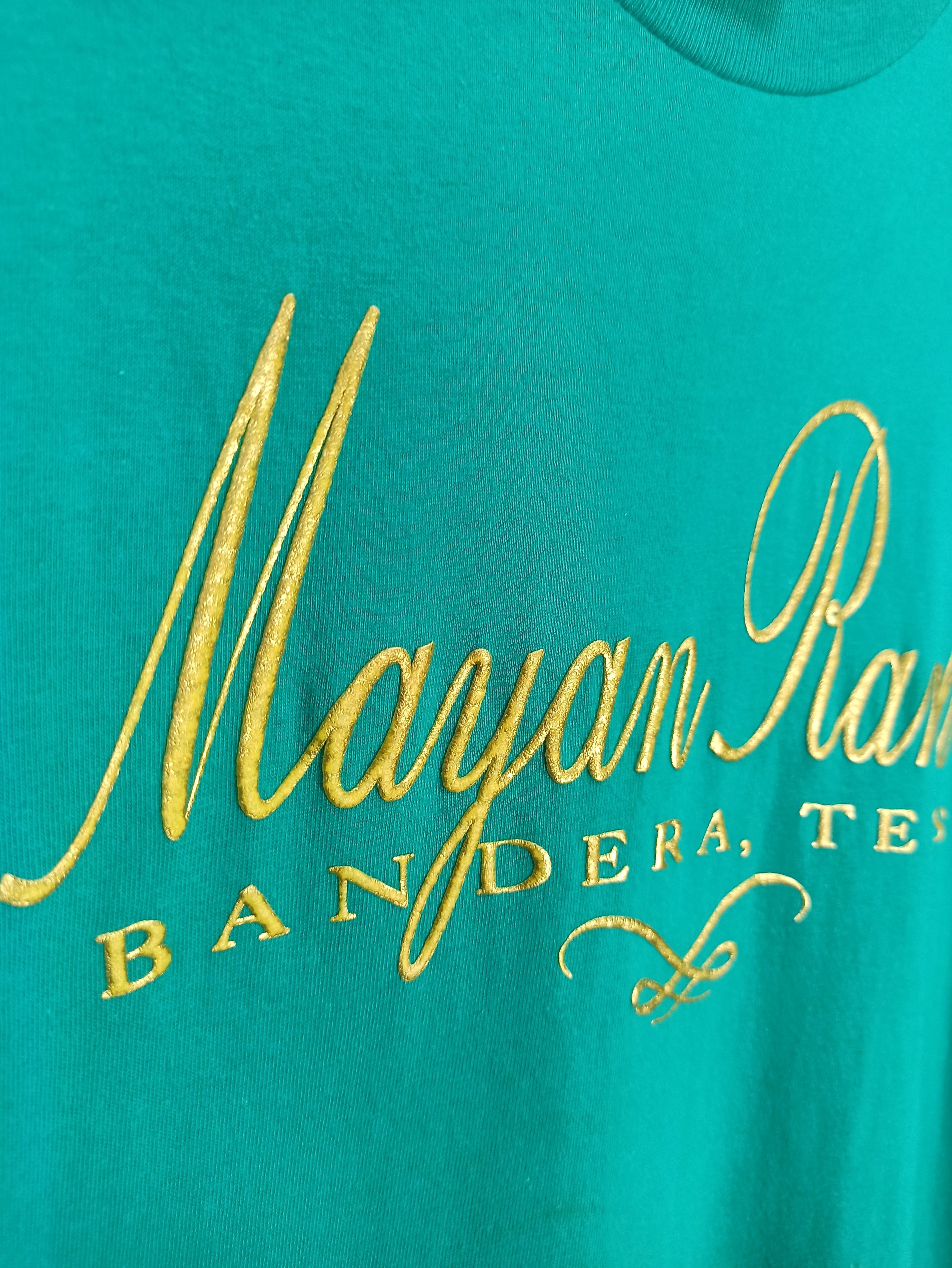 Hanes !!STEALS!! Vintage Mayan Ranch Bandera TexasTee Spell out Size US XL / EU 56 / 4 - 3 Thumbnail