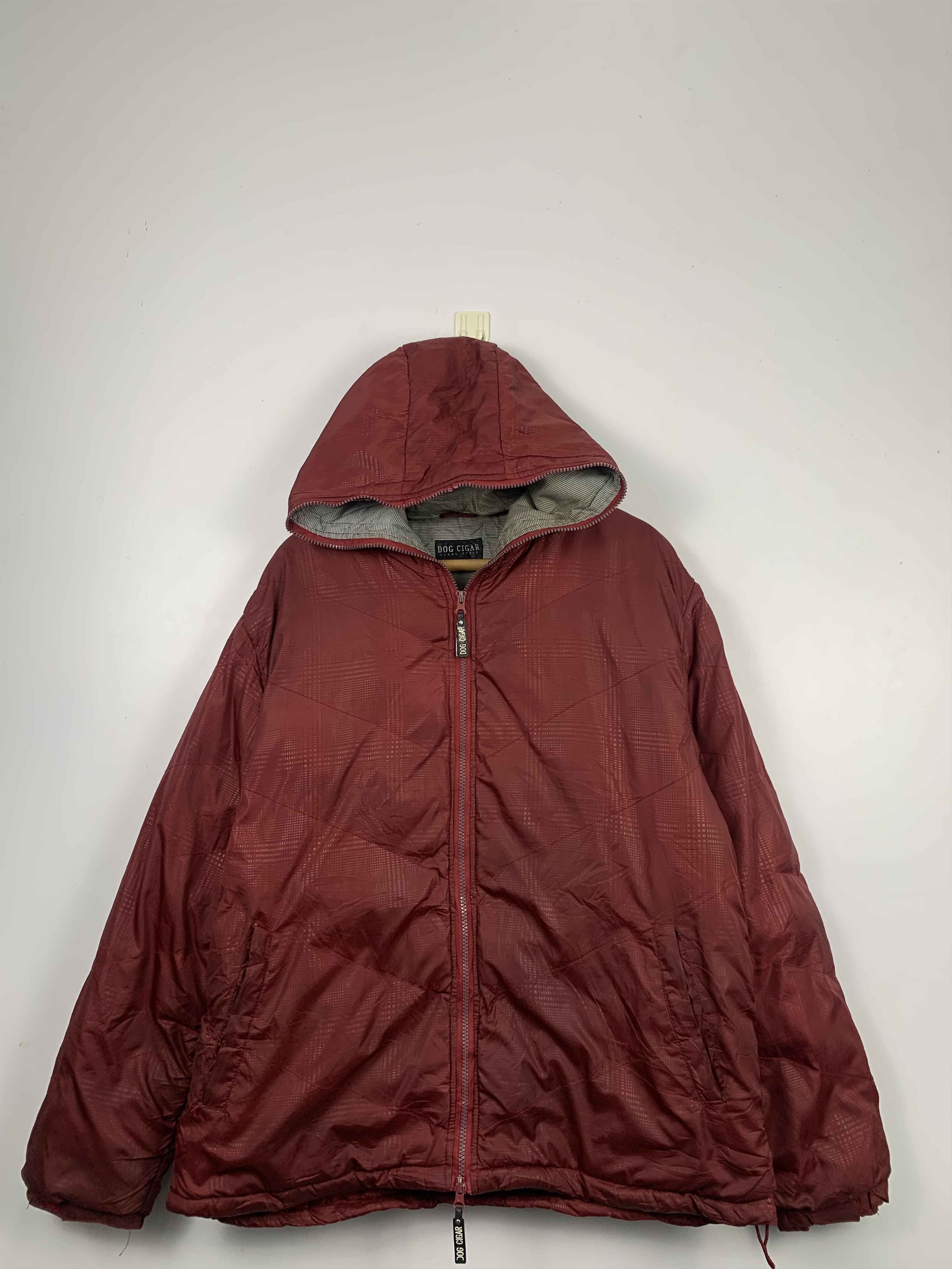 Japanese Brand Vintage DOG CIGAR Quilted Hoodie Jackets J0373 Size US M / EU 48-50 / 2 - 1 Thumbnail