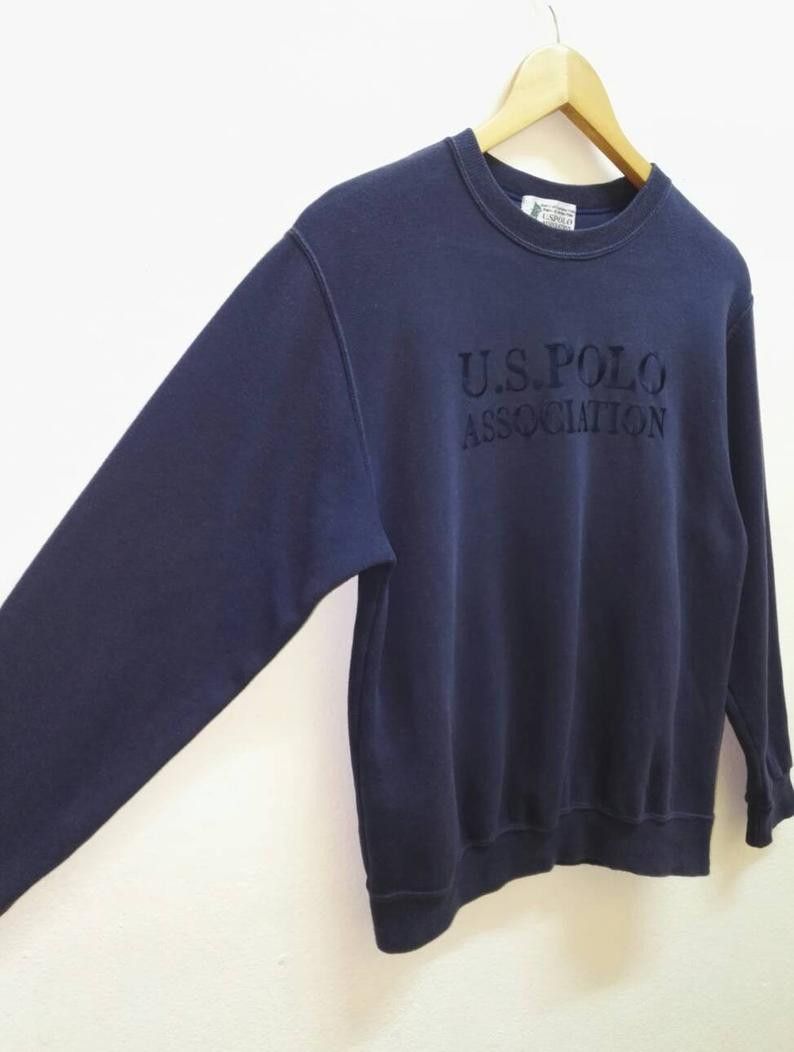 U.S. Polo Assn. Vintage US POLO Sweatshirt Nice Logo for Women Size M / US 6-8 / IT 42-44 - 2 Thumbnail