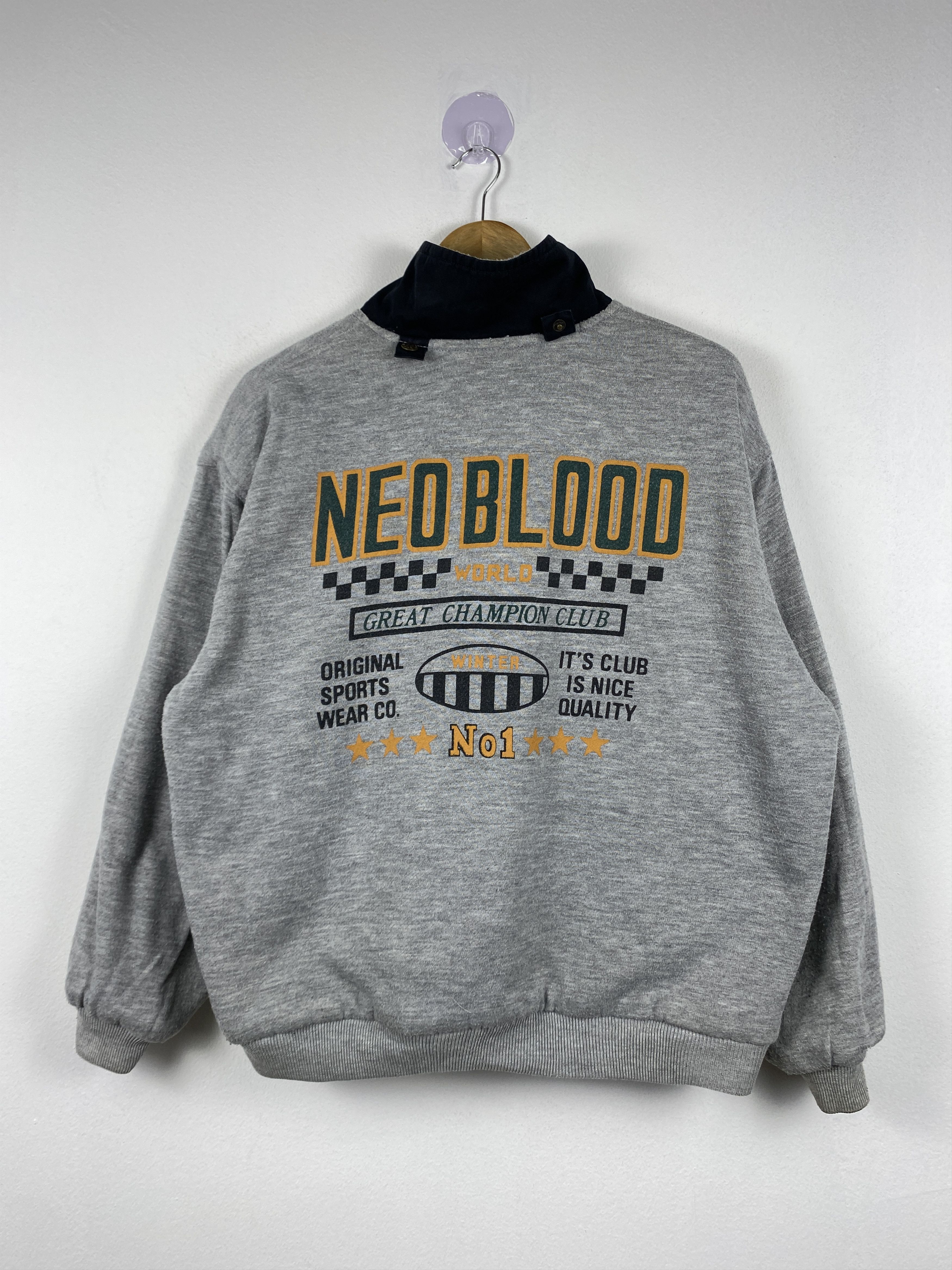 Japanese Brand Vintage Neo Blood Zip Up Reversible Jacket J1273 Size US L / EU 52-54 / 3 - 14 Thumbnail