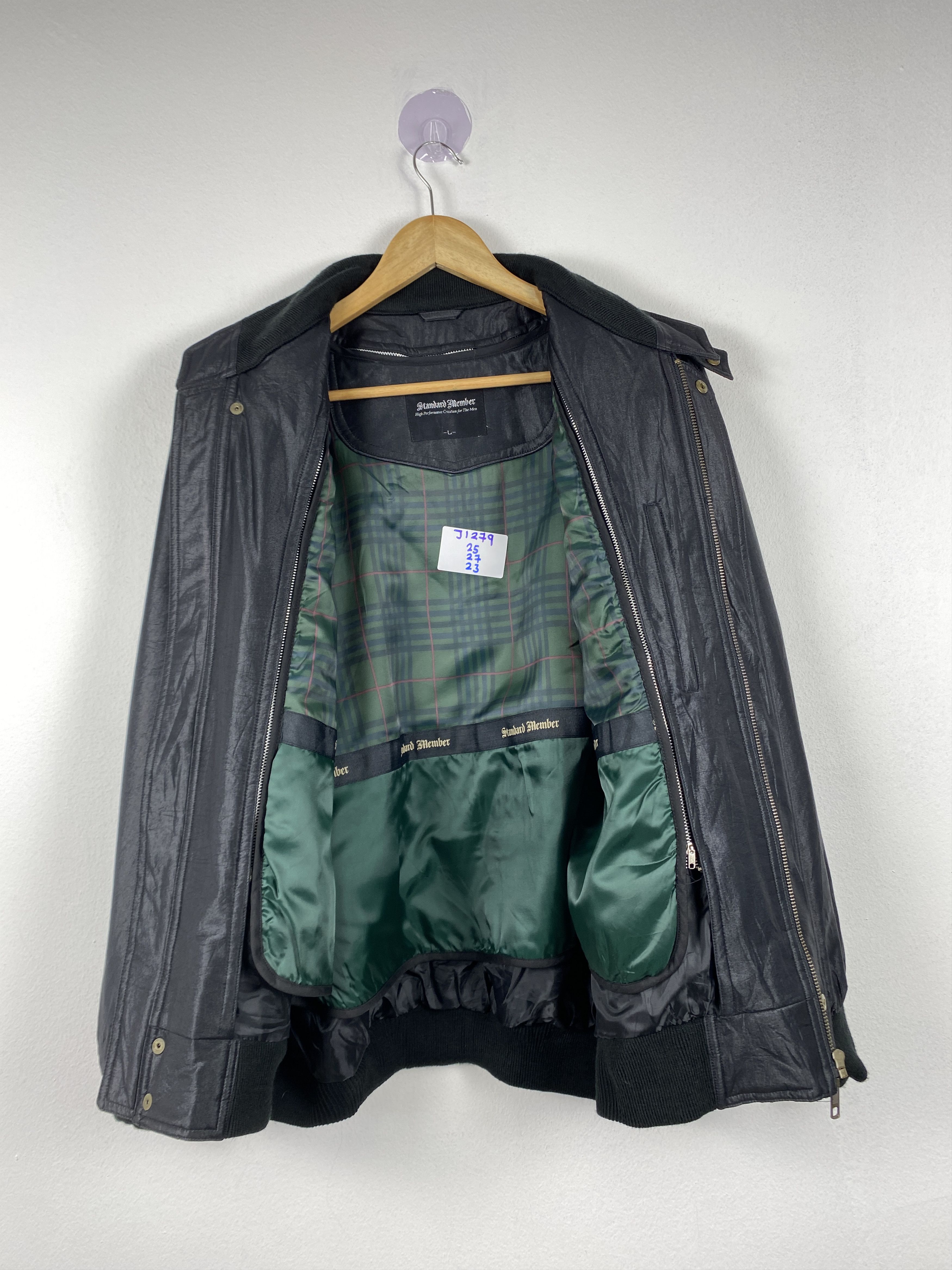 Japanese Brand Vintage 90s Standard Member Leather Jacket J1279 Size US M / EU 48-50 / 2 - 10 Thumbnail