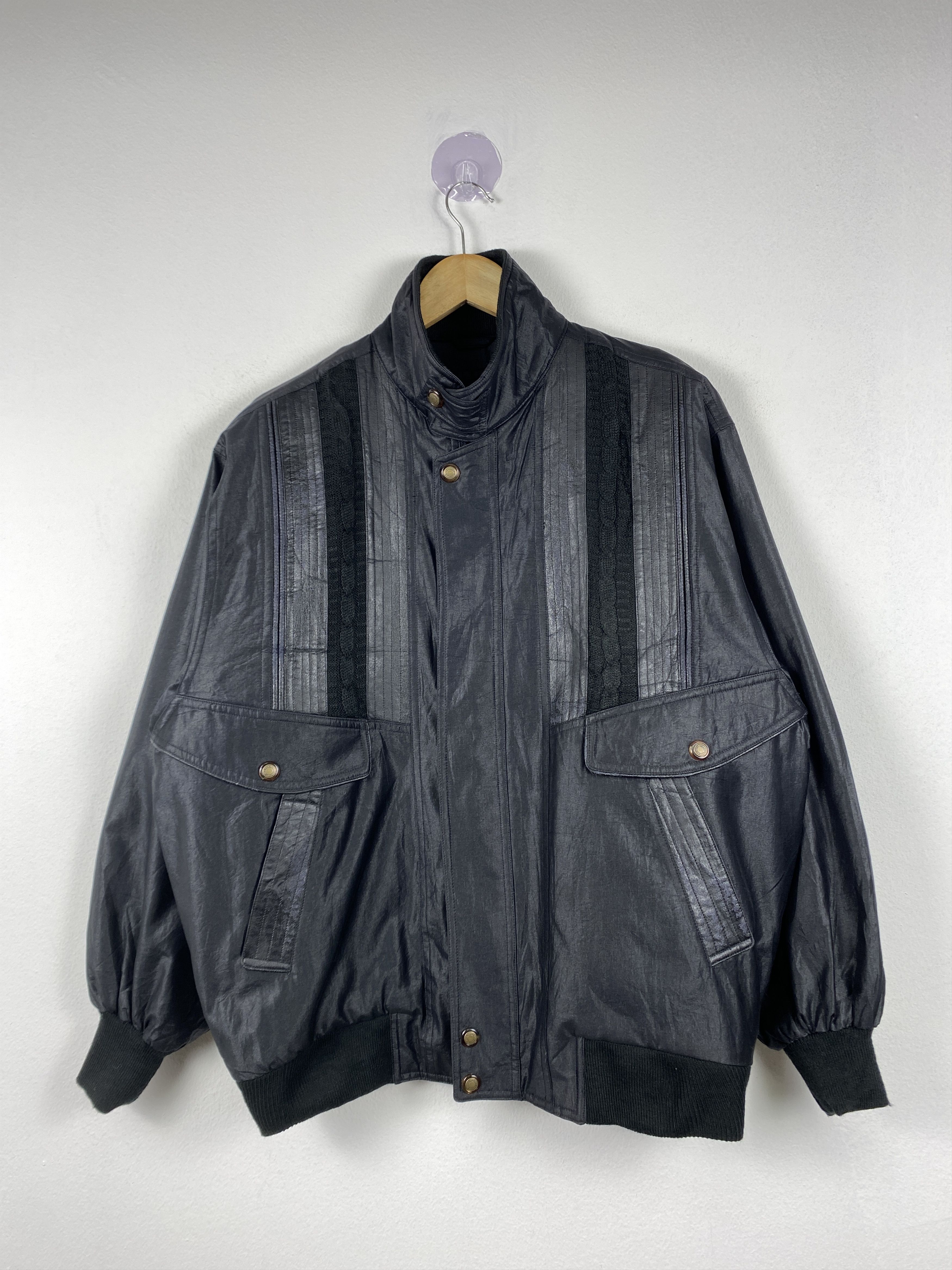 Japanese Brand Vintage 90s Standard Member Leather Jacket J1279 Size US M / EU 48-50 / 2 - 1 Thumbnail