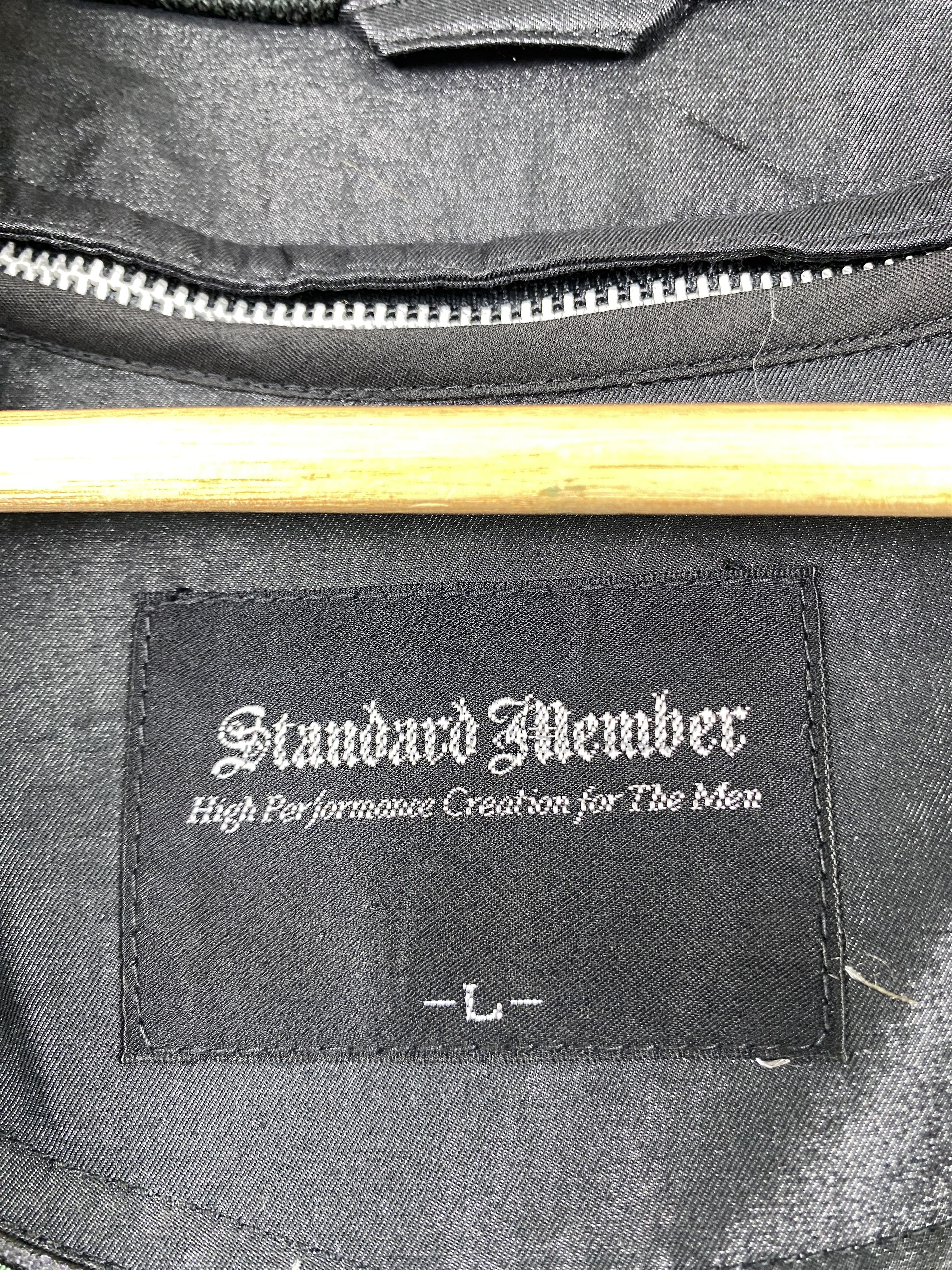 Japanese Brand Vintage 90s Standard Member Leather Jacket J1279 Size US M / EU 48-50 / 2 - 14 Thumbnail