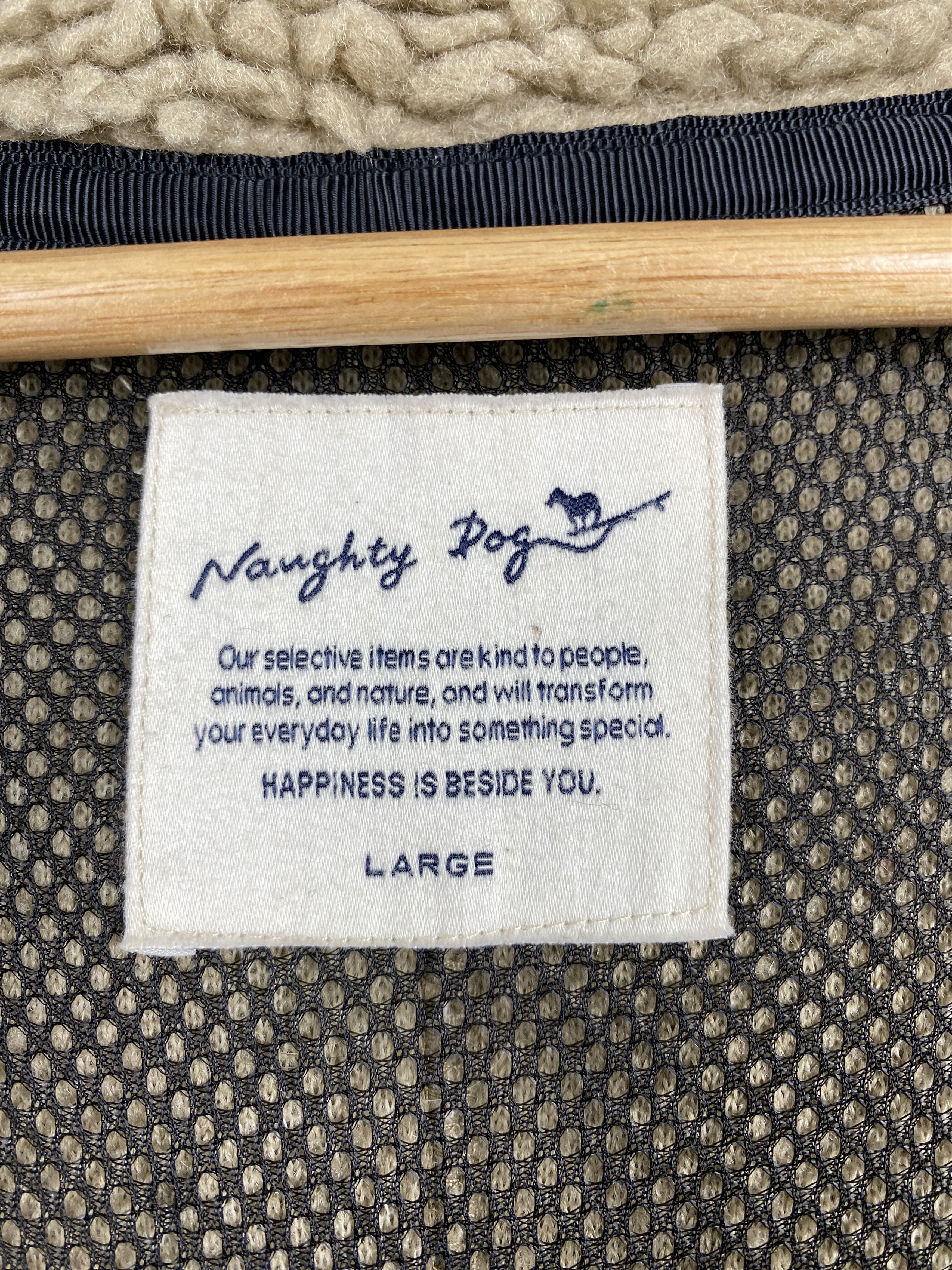 Japanese Brand × Vintage Vintage Naughty Dog Zip Up Sherpa Jacket Size L / US 10 / IT 46 - 11 Thumbnail