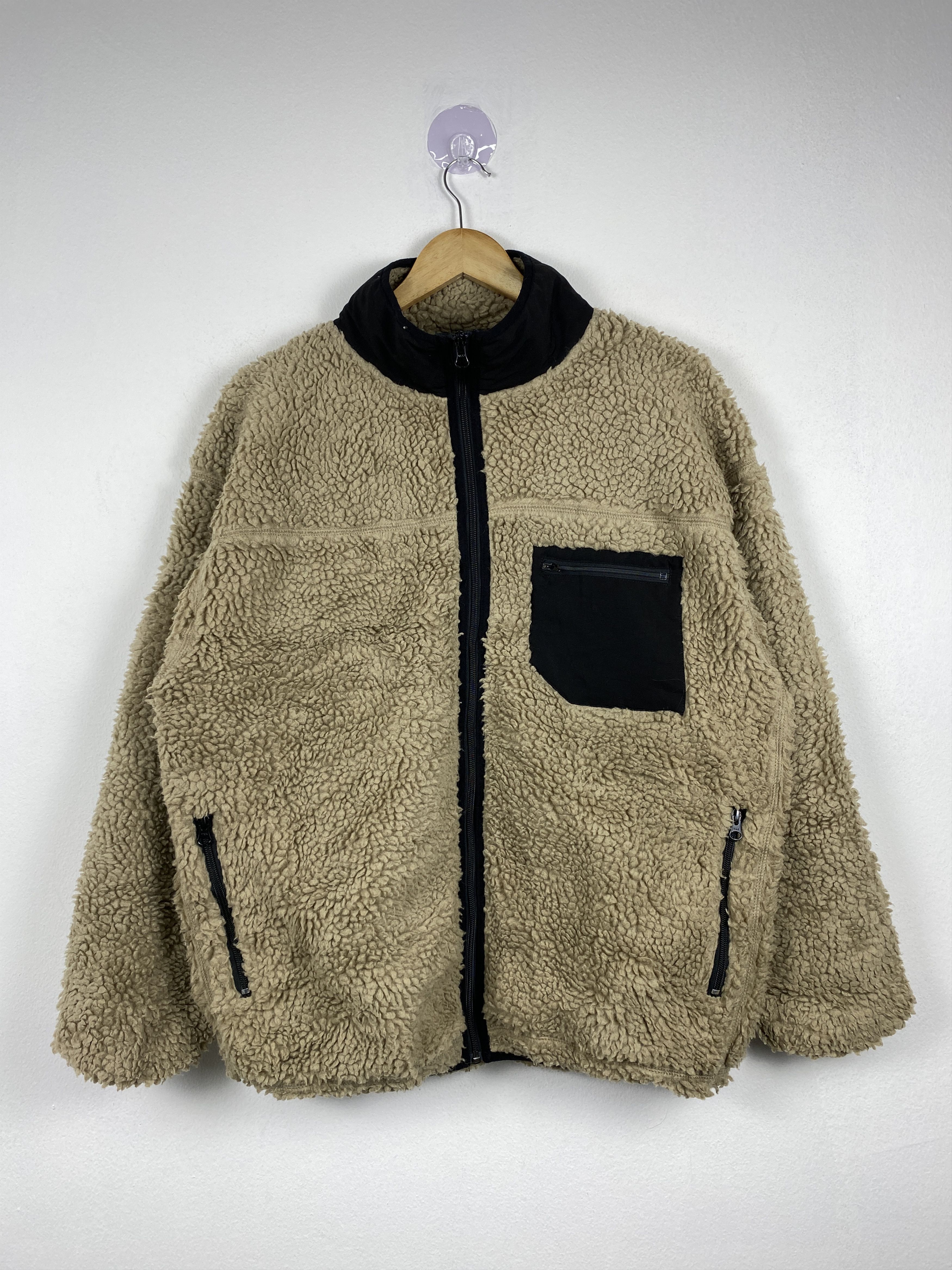 Japanese Brand × Vintage Vintage Naughty Dog Zip Up Sherpa Jacket Size L / US 10 / IT 46 - 1 Thumbnail