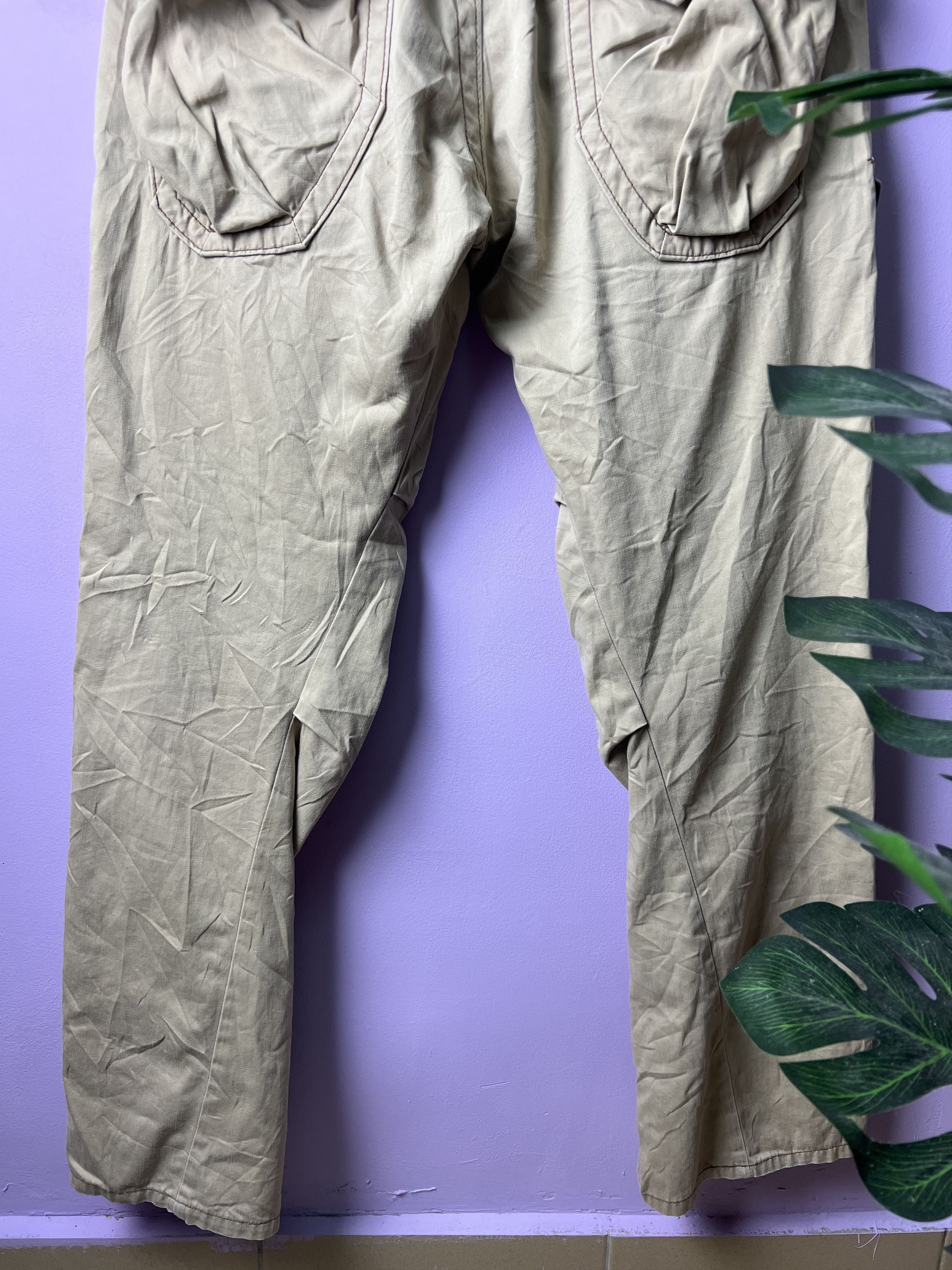 Edwin 🔥Vintage Rare Edwin 505 Khaki Cargo Pants Size US 35 - 13 Thumbnail
