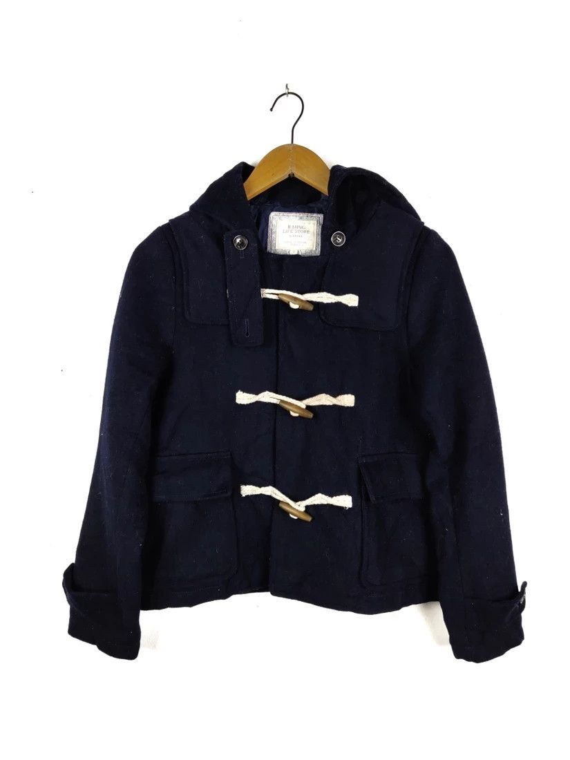 Beams Plus ⚡ Final Drop! Cropped Duffel Coat Wool Winter Jacket Size S / US 4 / IT 40 - 2 Thumbnail