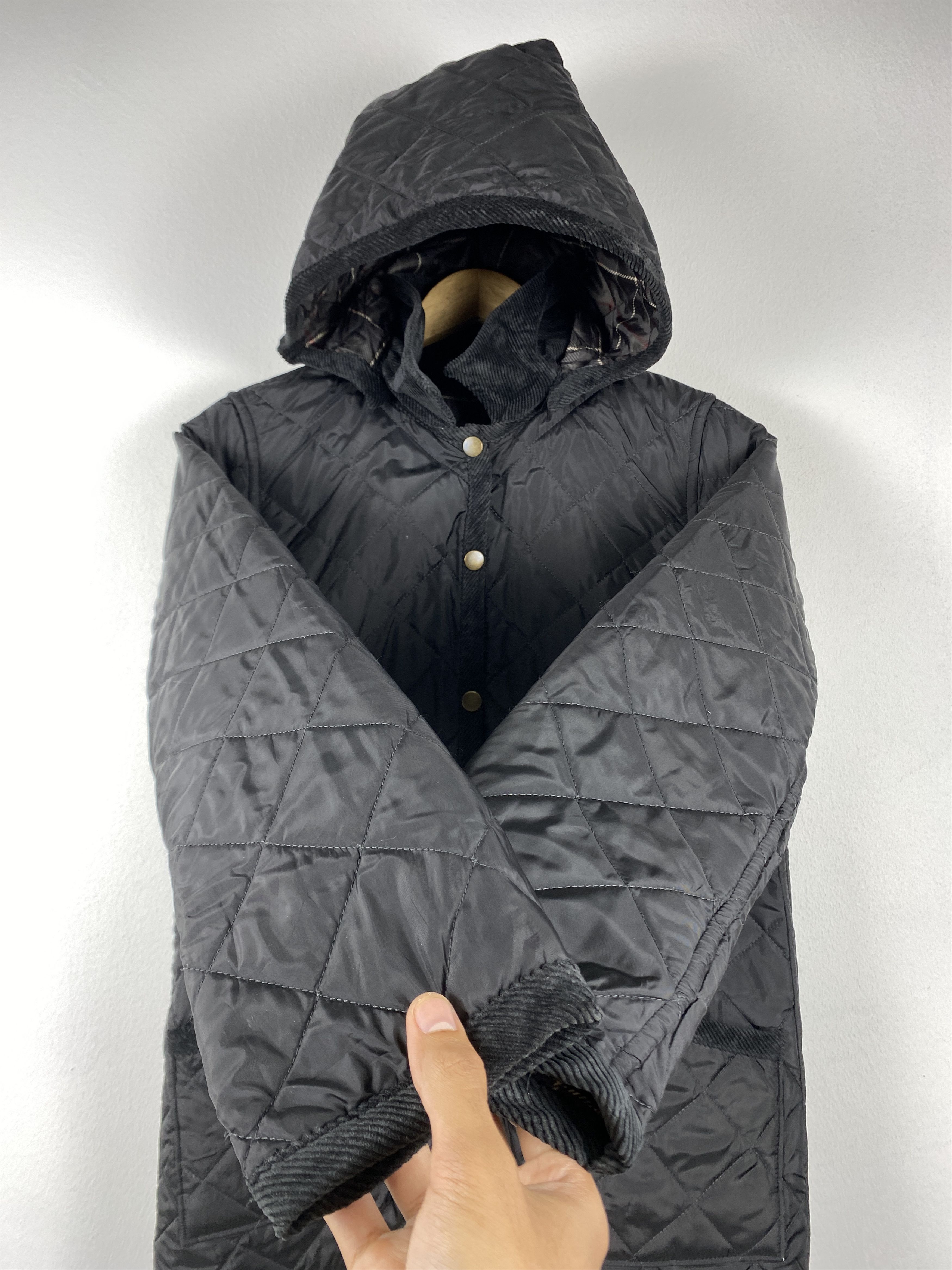 Vintage Onsa Off Hoodie Button Up Long Jacket J1301