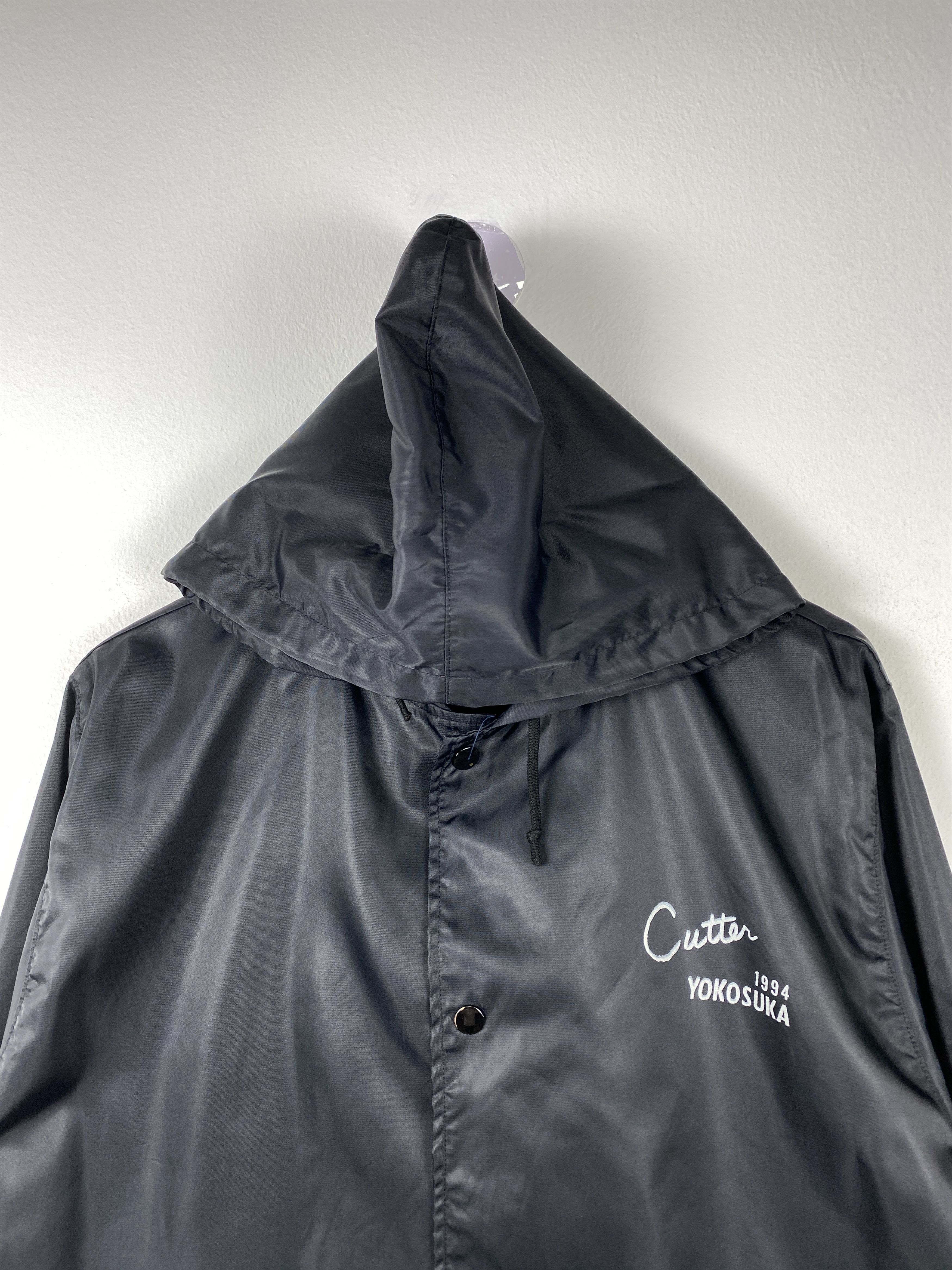 Japanese Brand Vintage Yokosuka Hoodie Button Up WIndbreaker Jacket J1261 Size US M / EU 48-50 / 2 - 2 Thumbnail