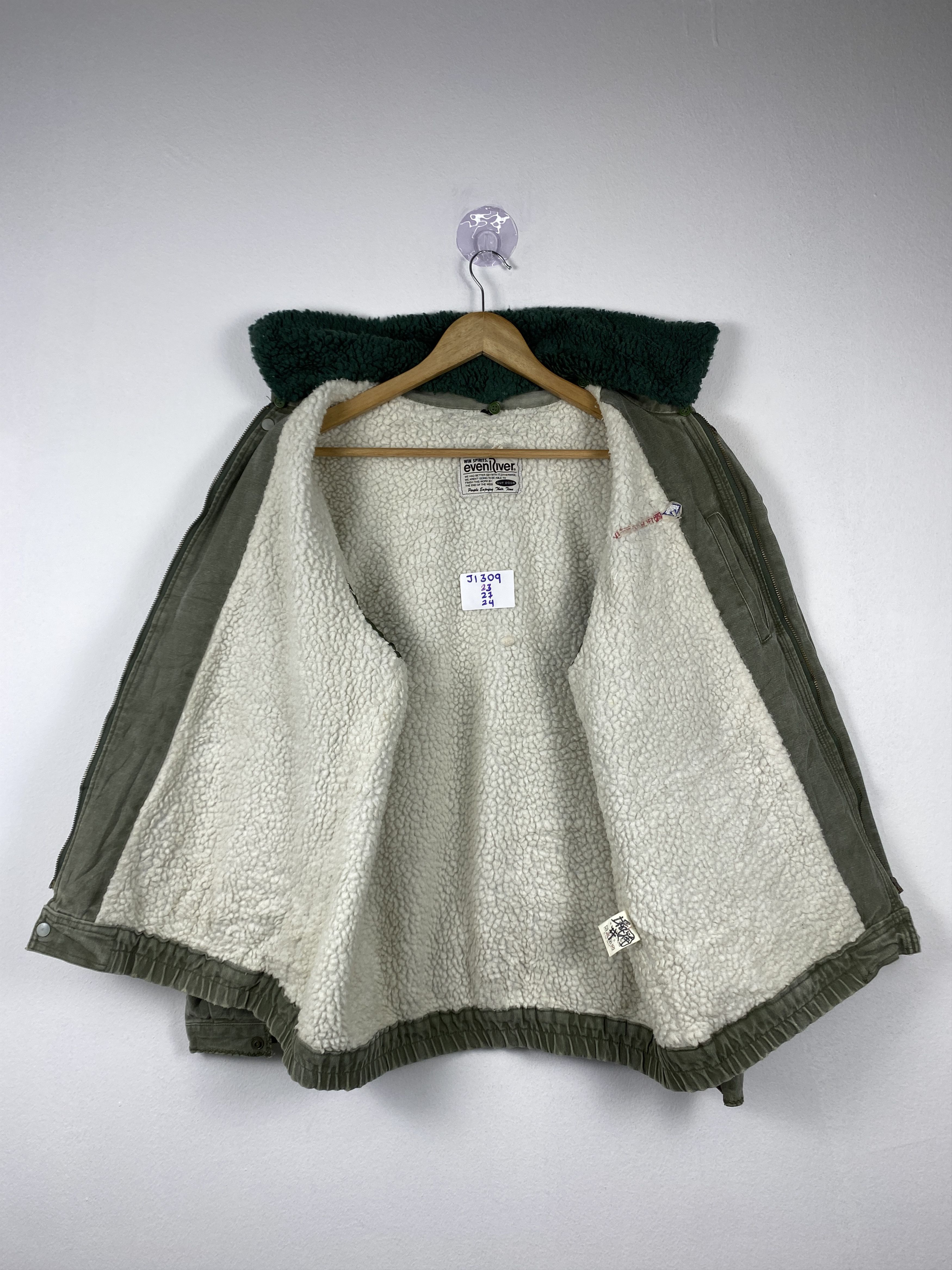 Japanese Brand Vintage Even River Sunfaded Sherpa Lining Jacket J1309 Size US S / EU 44-46 / 1 - 11 Thumbnail