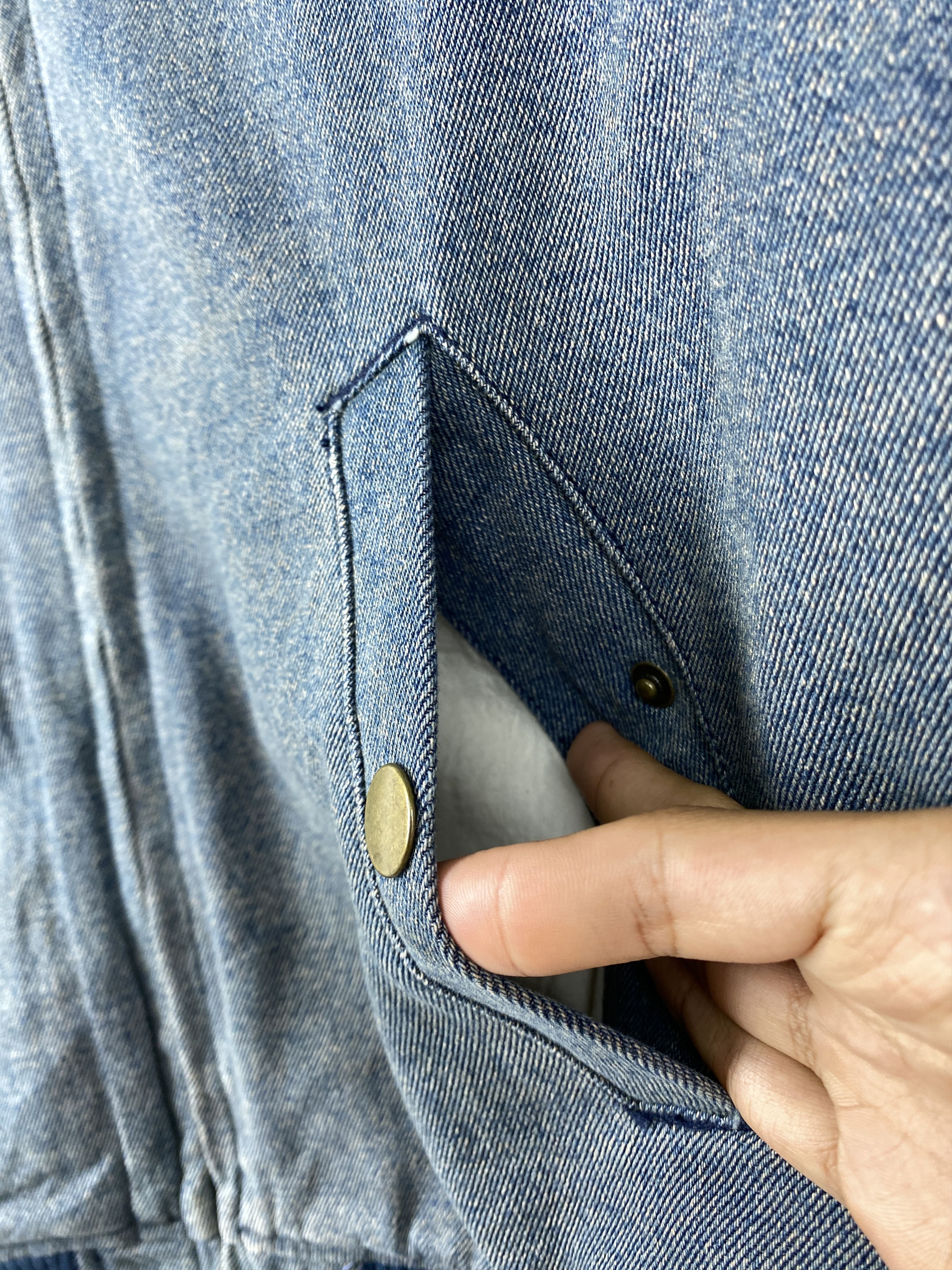 Japanese Brand Vintage Nephtys Sunfaded Sherpa Lining Denim Jacket J1282 Size US S / EU 44-46 / 1 - 5 Thumbnail