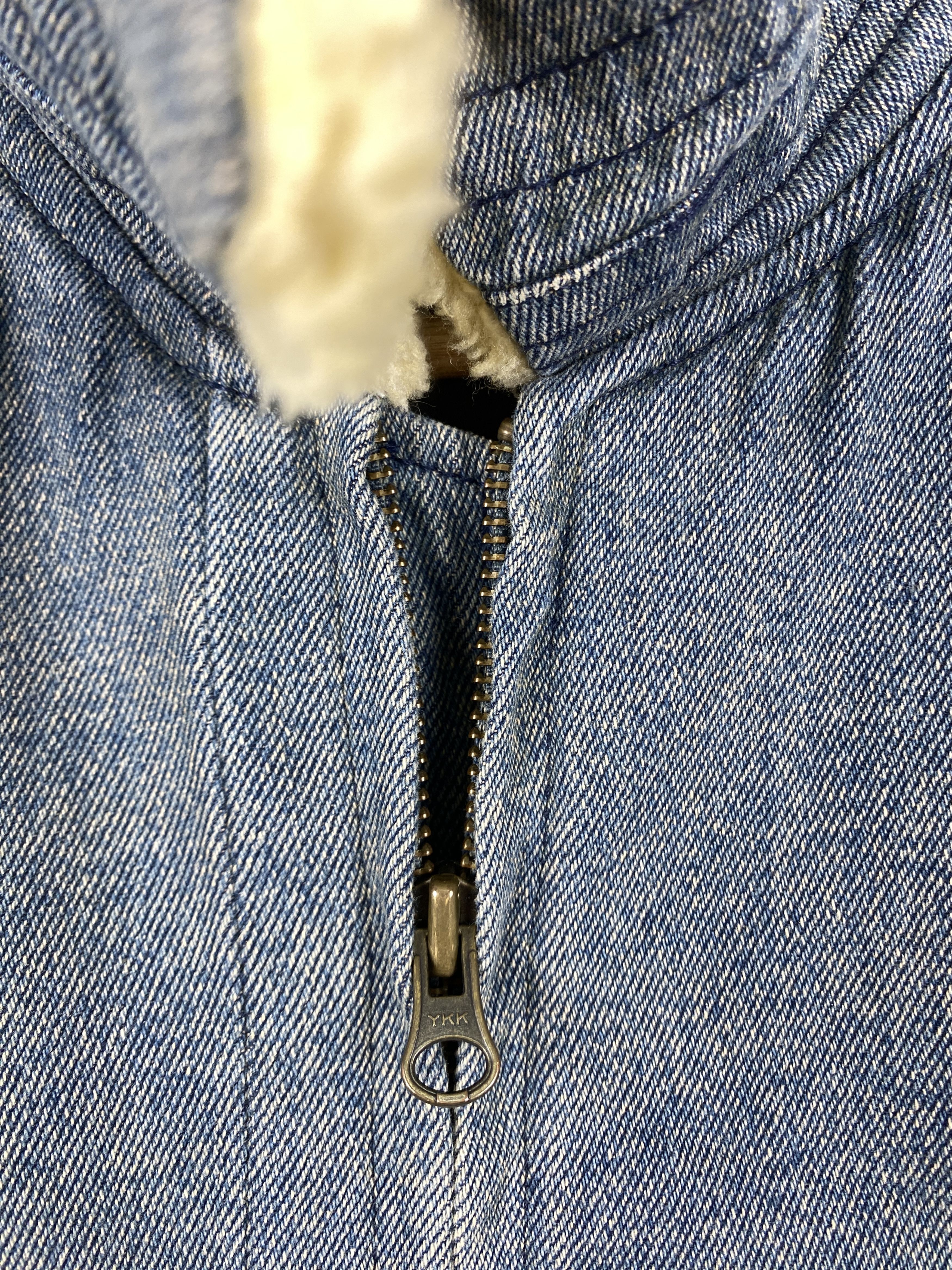 Japanese Brand Vintage Nephtys Sunfaded Sherpa Lining Denim Jacket J1282 Size US S / EU 44-46 / 1 - 6 Thumbnail