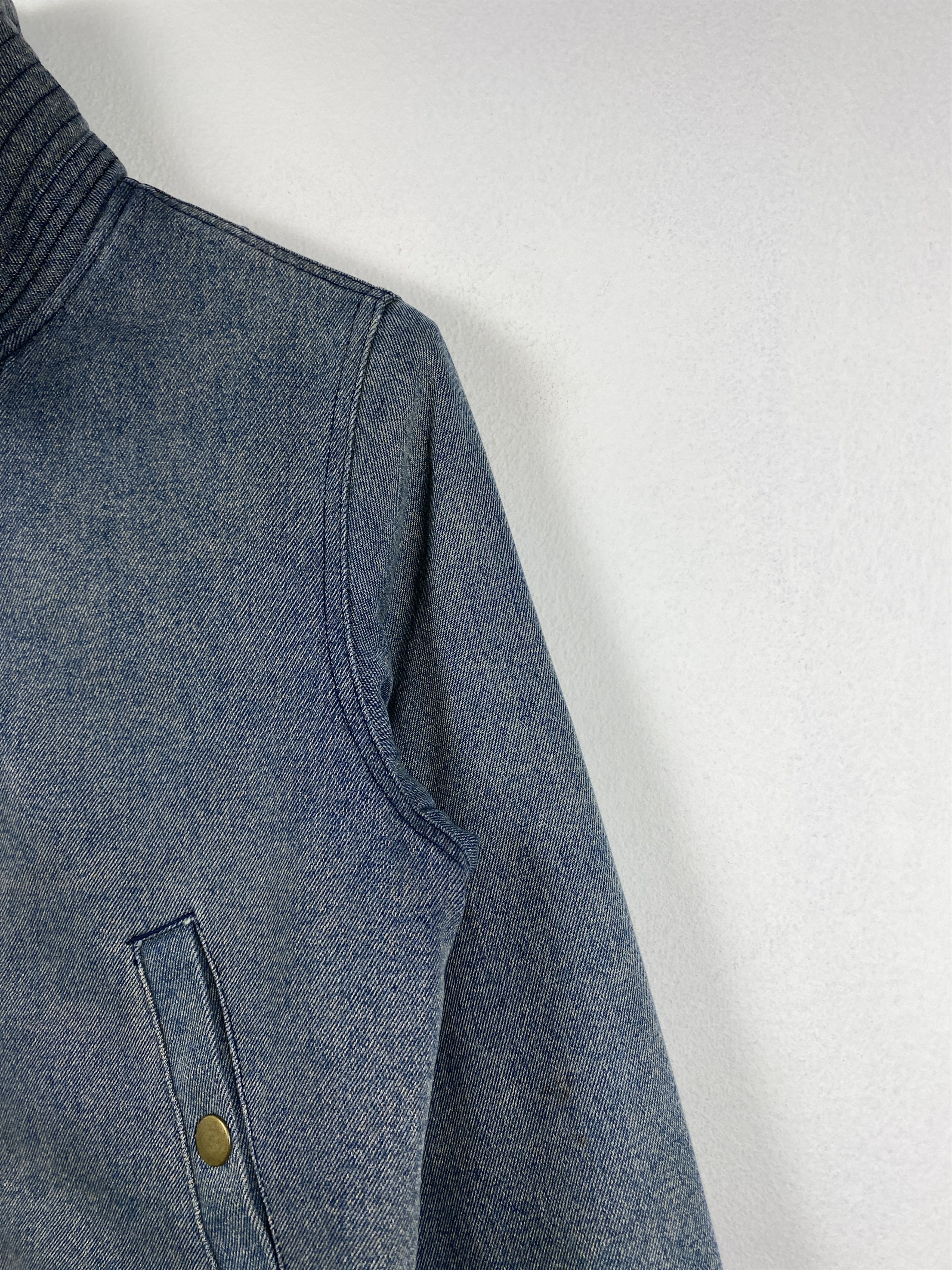 Japanese Brand Vintage Nephtys Sunfaded Sherpa Lining Denim Jacket J1282 Size US S / EU 44-46 / 1 - 3 Thumbnail