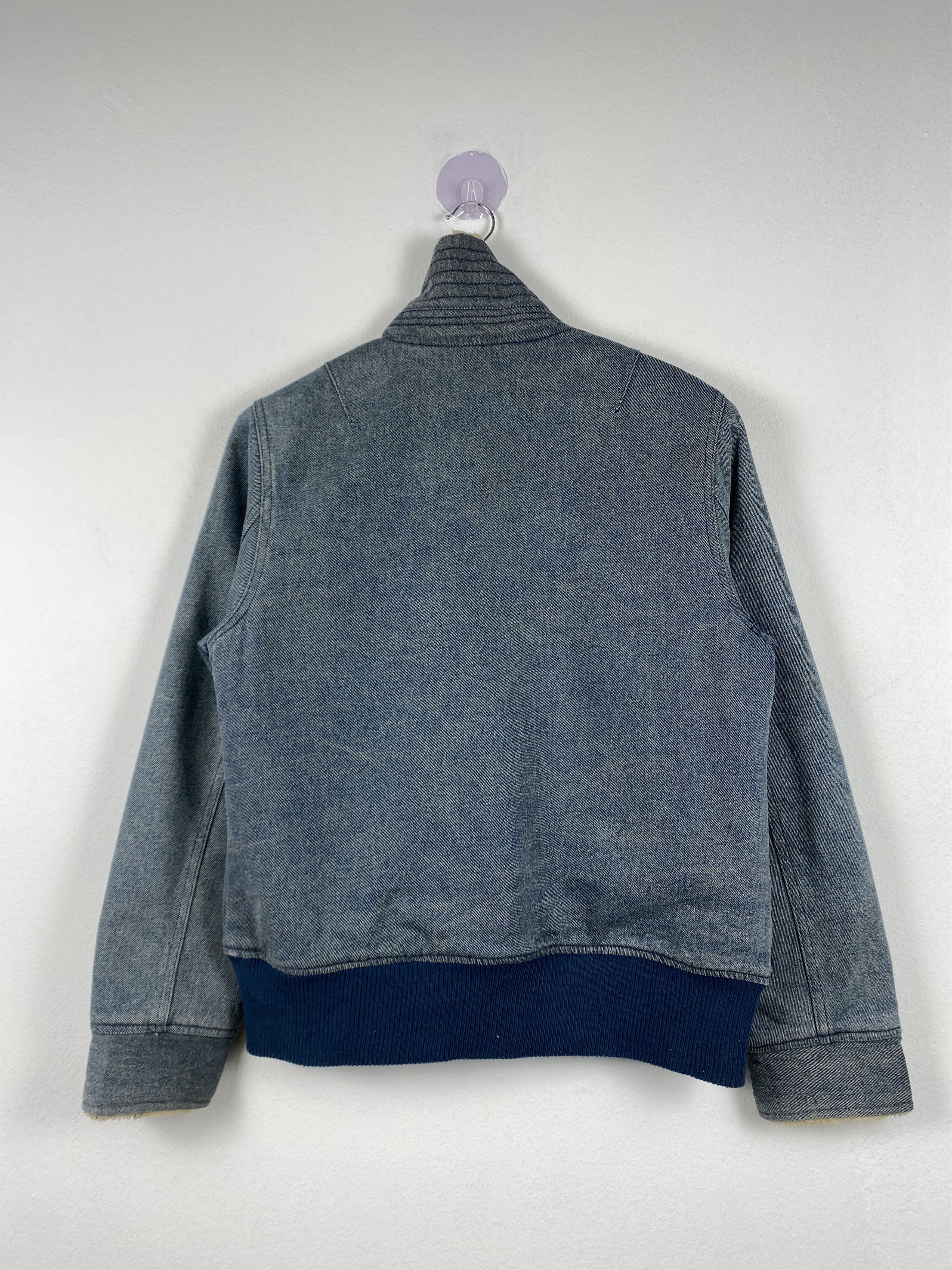 Japanese Brand Vintage Nephtys Sunfaded Sherpa Lining Denim Jacket J1282 Size US S / EU 44-46 / 1 - 8 Thumbnail