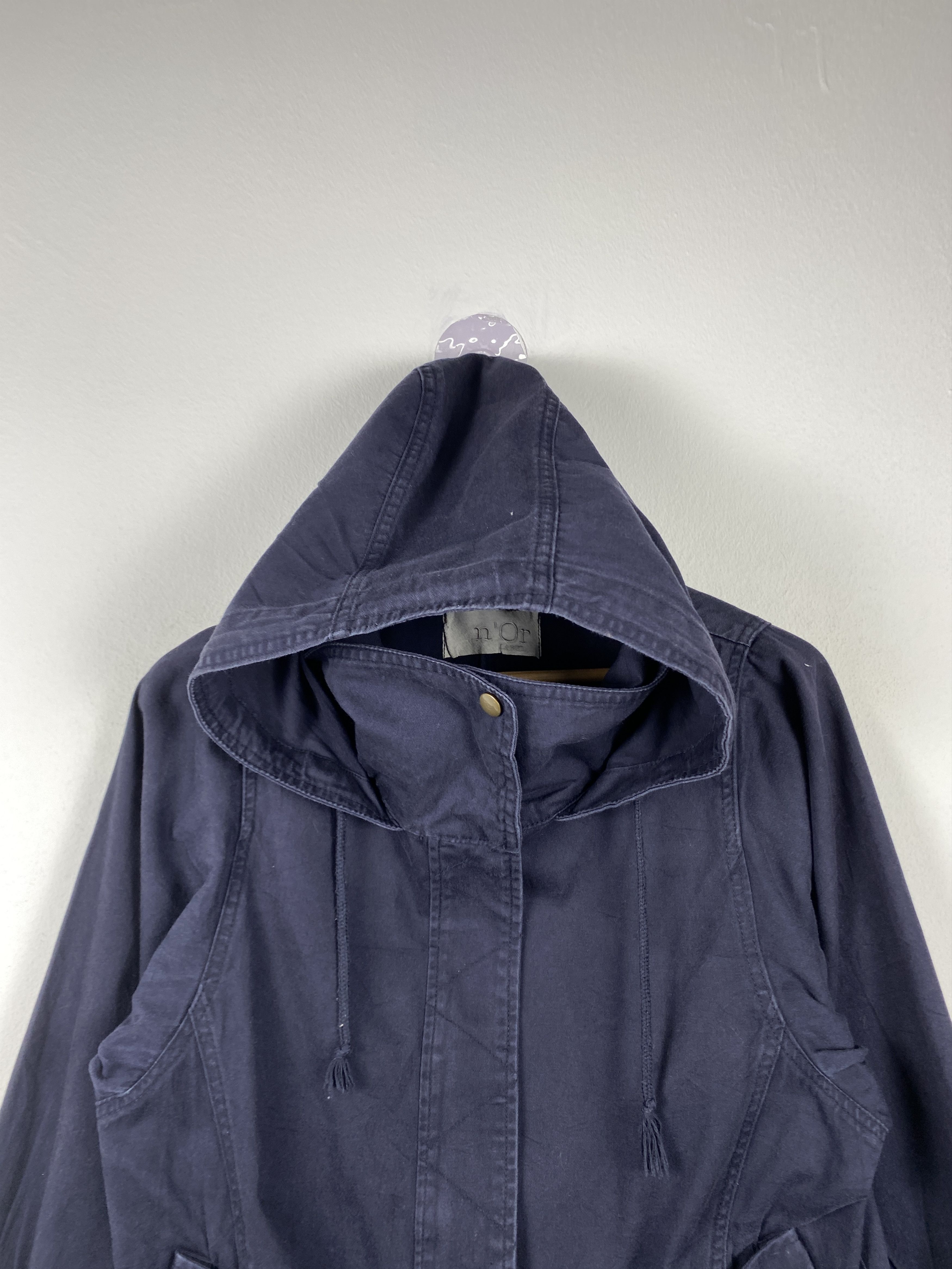 Japanese Brand Vintage N'OR Label Hoodie Zip Up Jacket J1313 Size US S / EU 44-46 / 1 - 2 Thumbnail